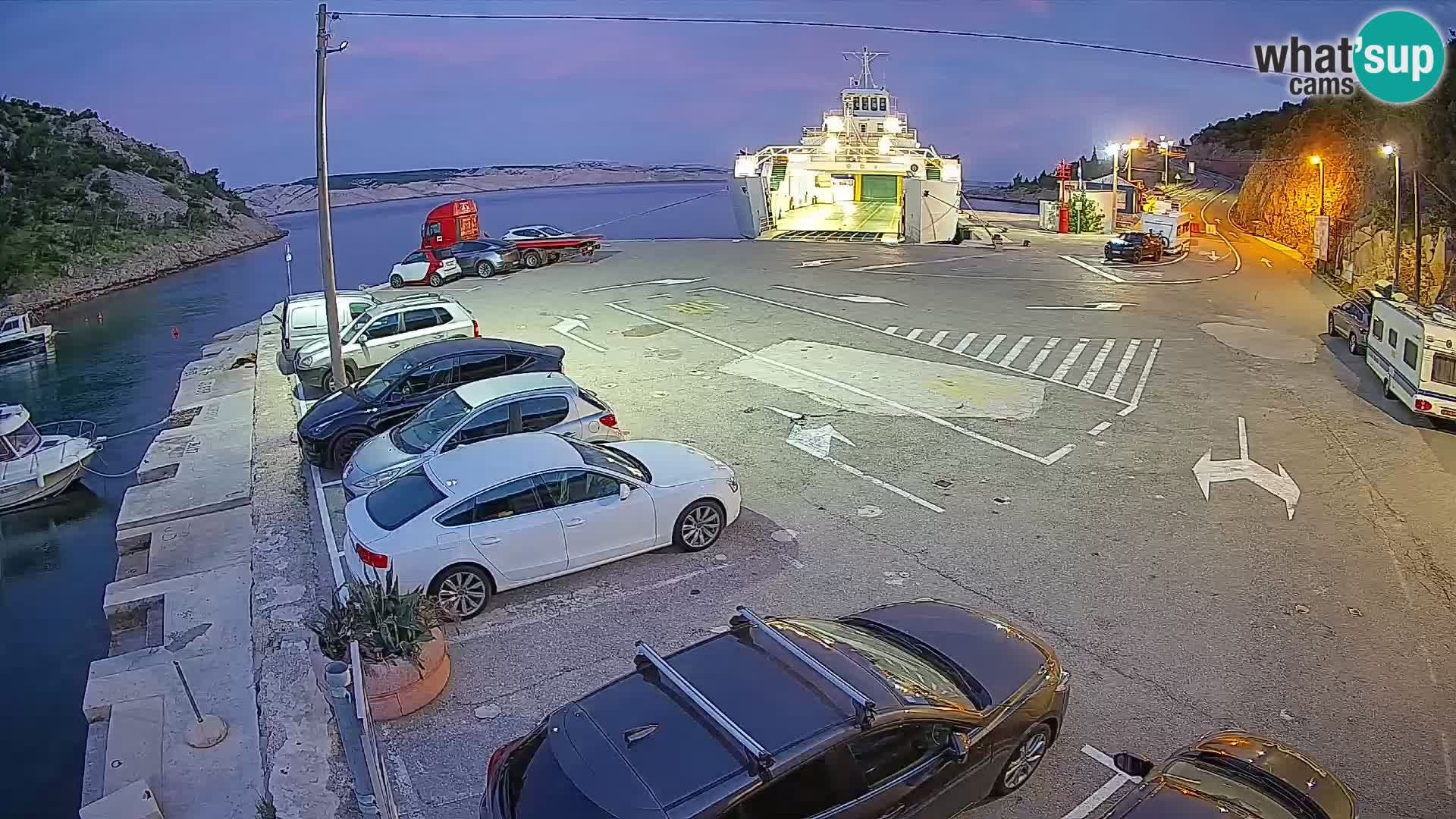 Webcam porto traghetti di Prizna – per l’isola di Pag