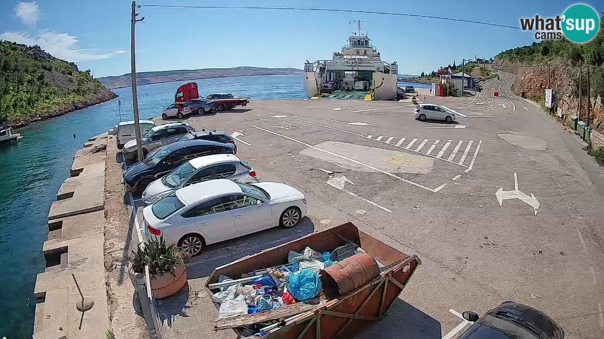 Webcam porto traghetti di Prizna – per l’isola di Pag