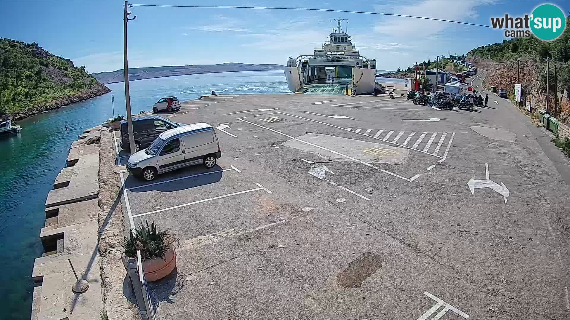 Webcam porto traghetti di Prizna – per l’isola di Pag