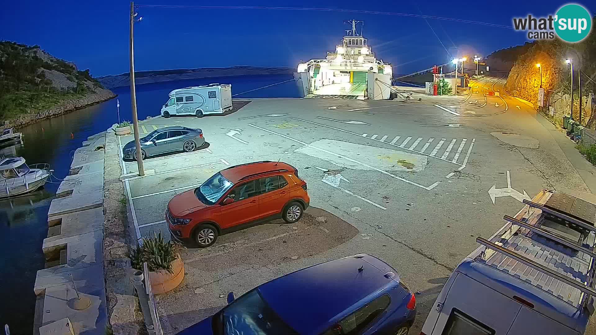 Webcam porto traghetti di Prizna – per l’isola di Pag