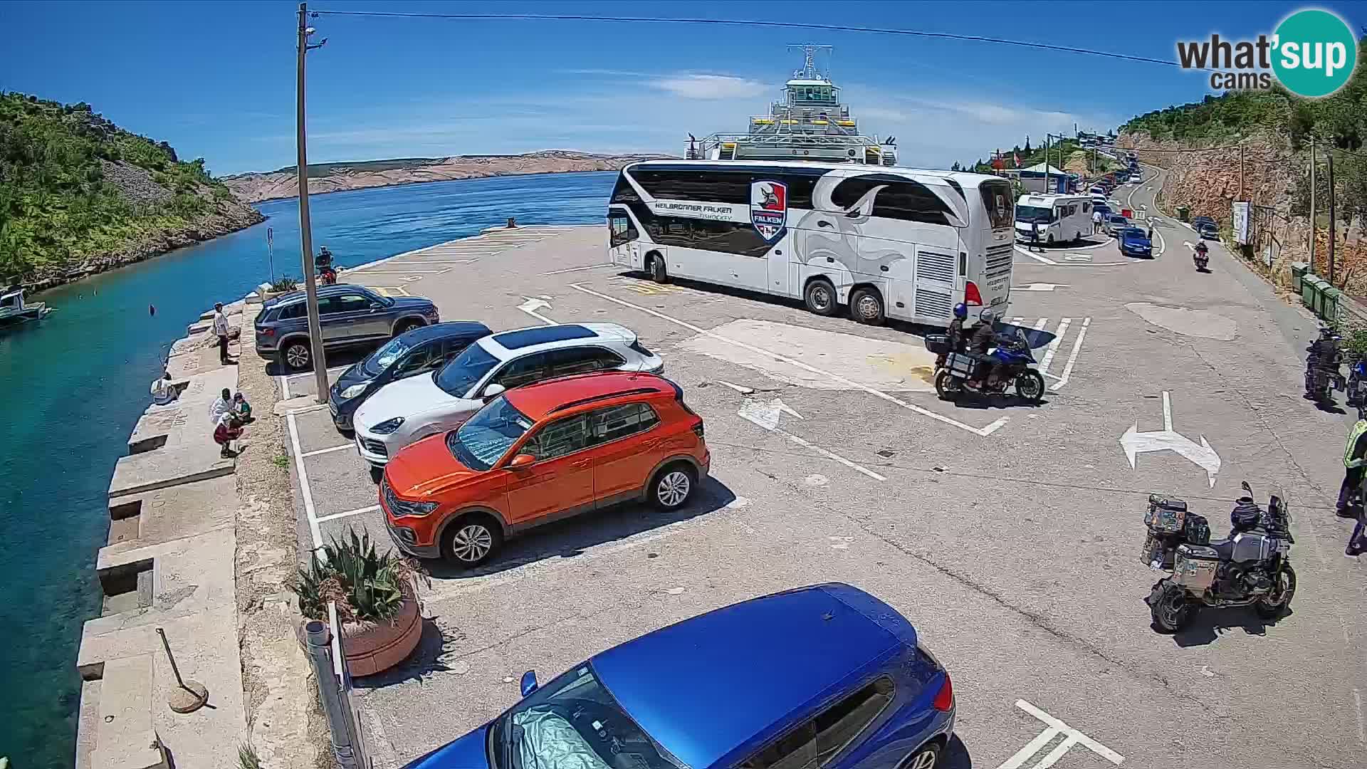 Webcam porto traghetti di Prizna – per l’isola di Pag