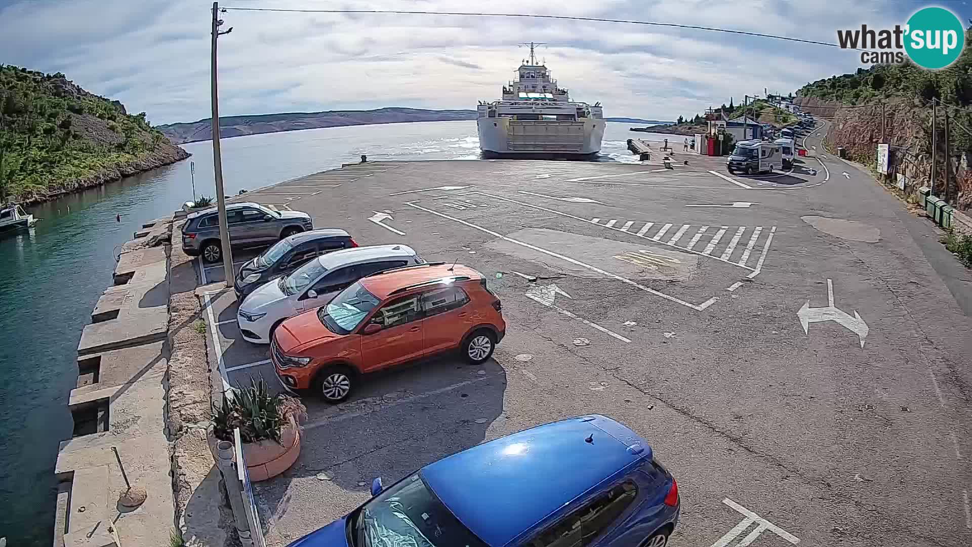 Webcam porto traghetti di Prizna – per l’isola di Pag