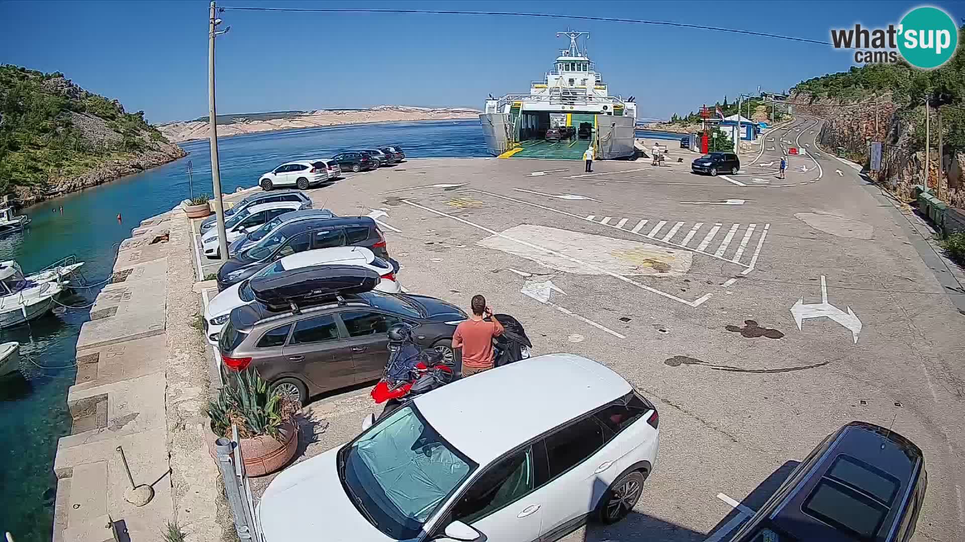 Webcam porto traghetti di Prizna – per l’isola di Pag