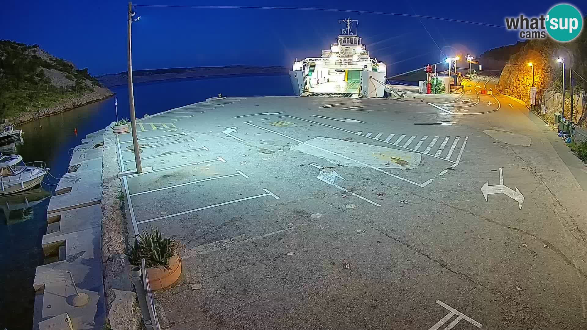 Webcam porto traghetti di Prizna – per l’isola di Pag