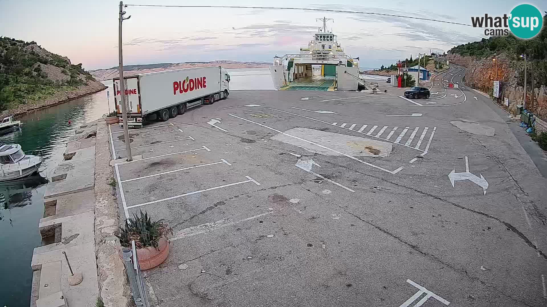 Webcam porto traghetti di Prizna – per l’isola di Pag