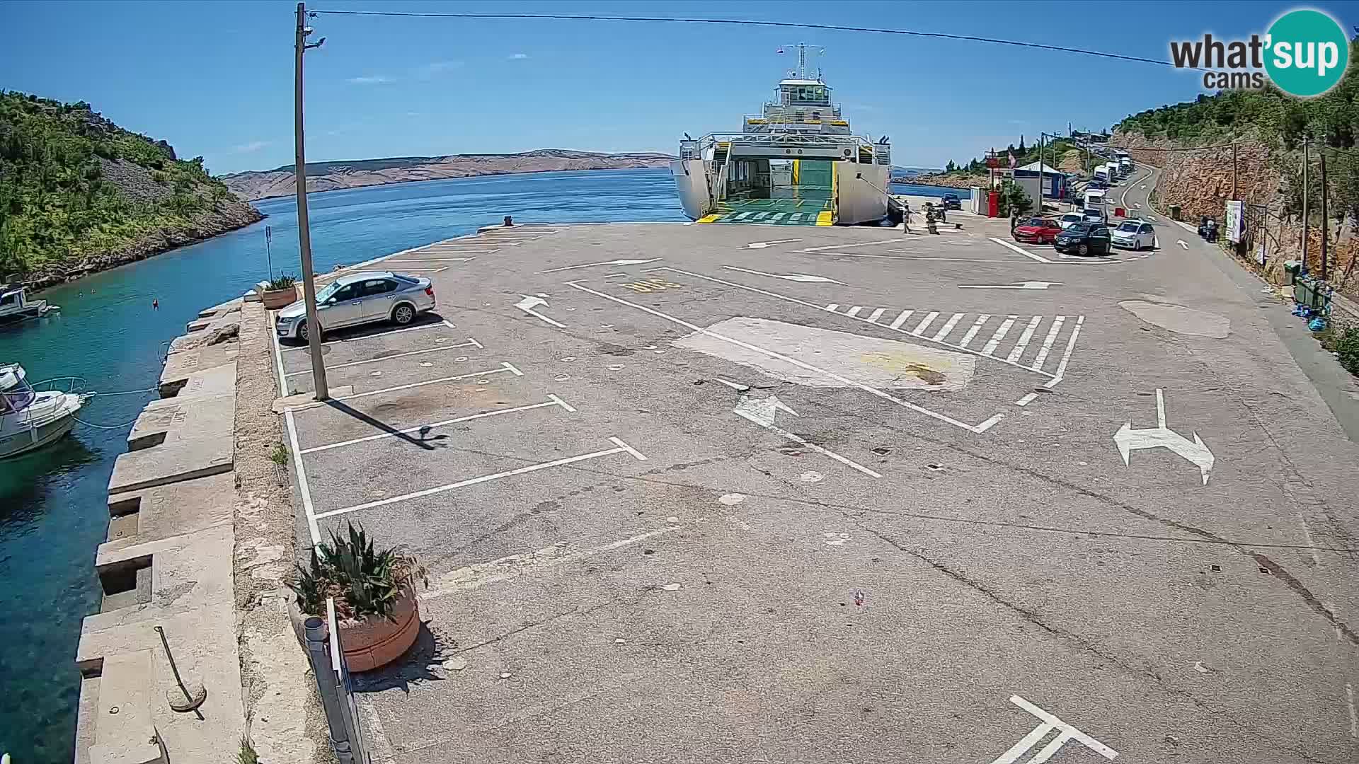 Webcam porto traghetti di Prizna – per l’isola di Pag