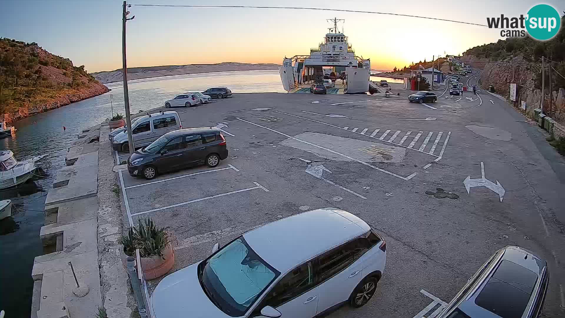 Webcam porto traghetti di Prizna – per l’isola di Pag
