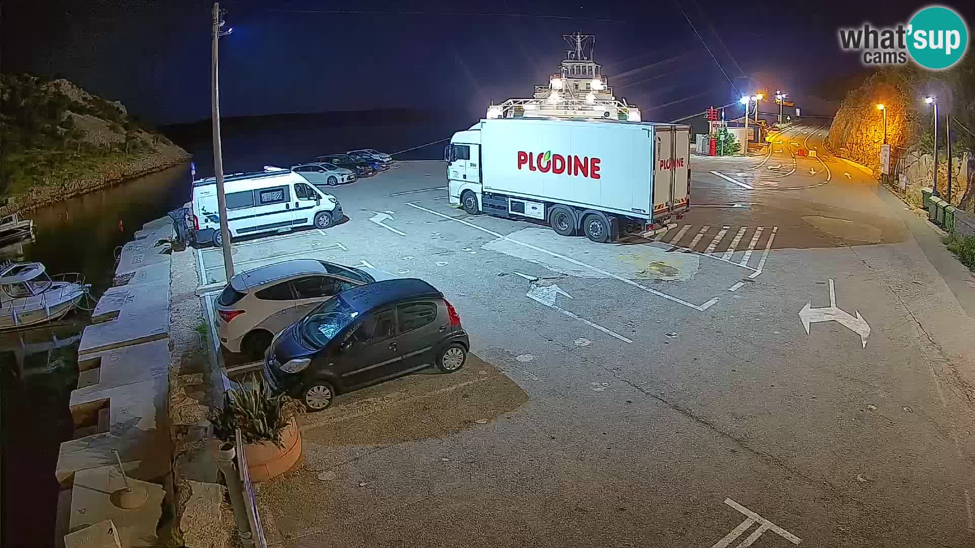 Webcam Fährhafen Prizna – zur Insel Pag