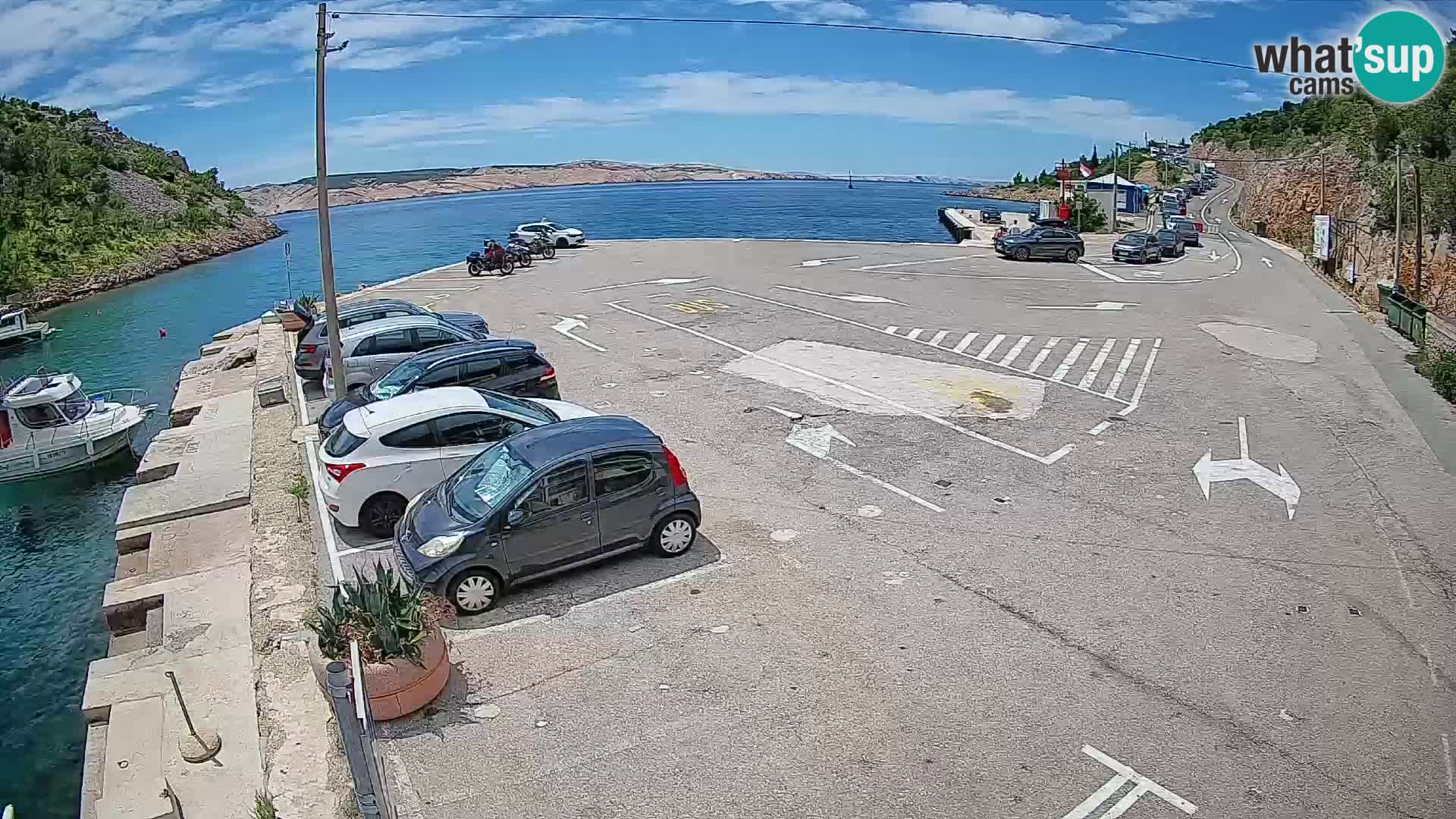 Webcam porto traghetti di Prizna – per l’isola di Pag