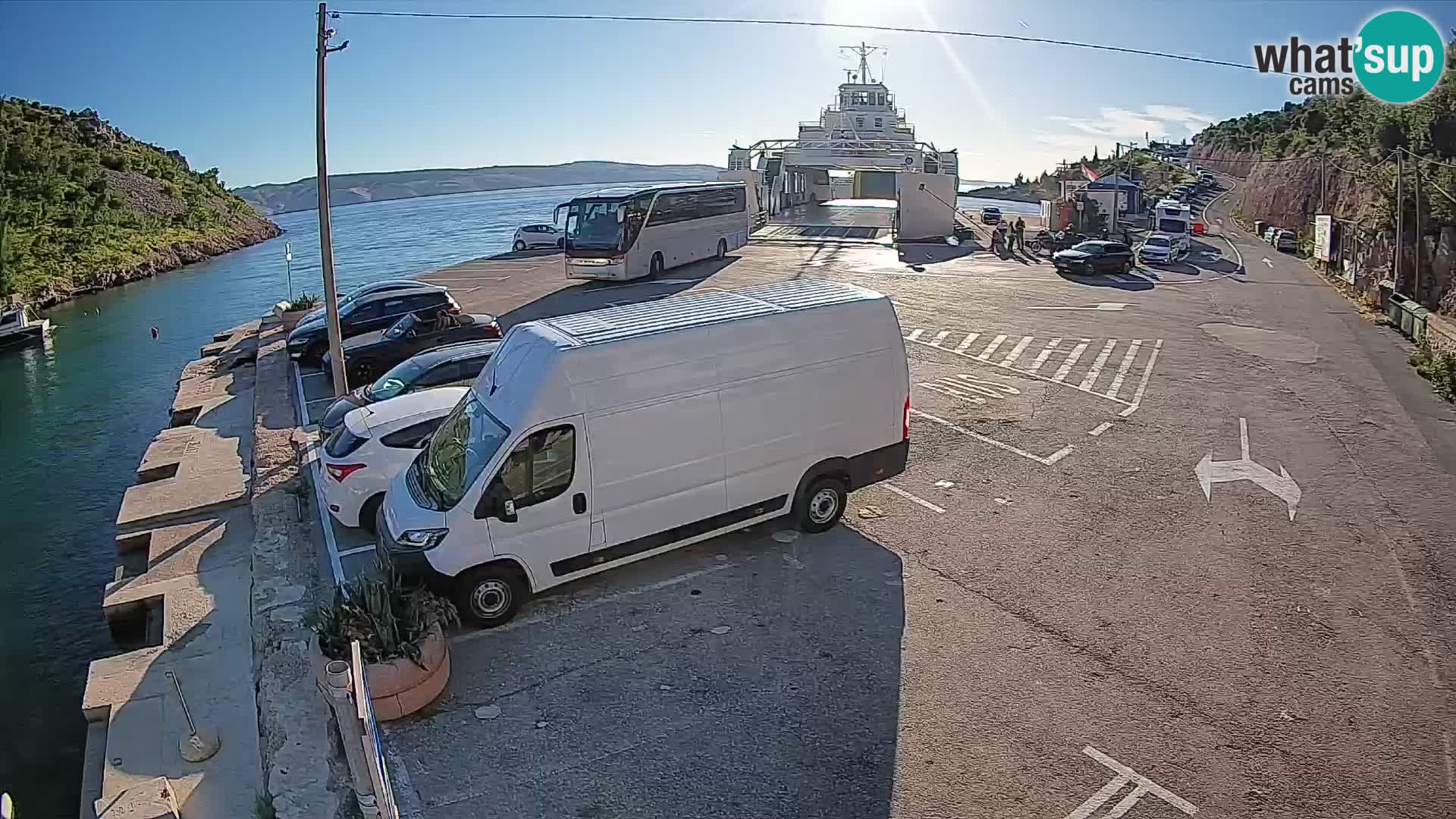 Webcam porto traghetti di Prizna – per l’isola di Pag