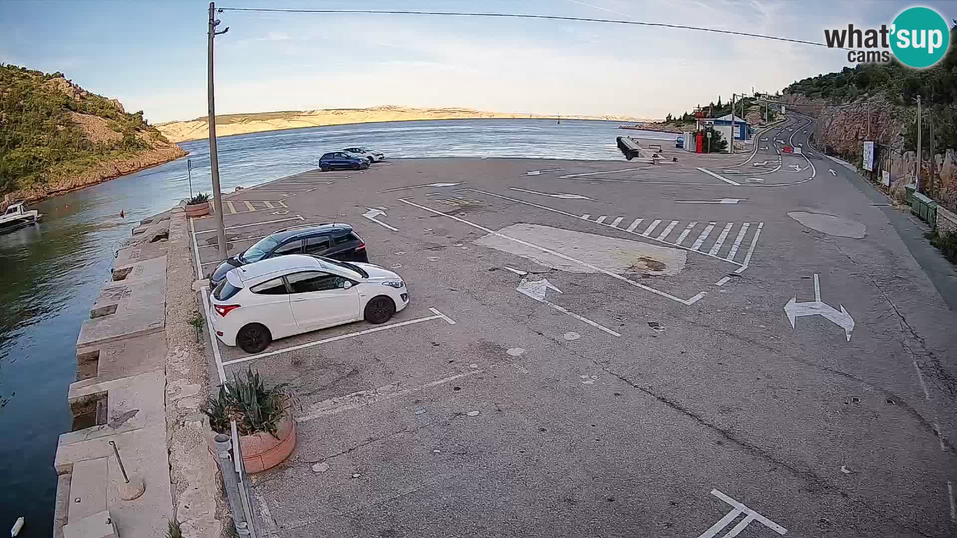 Webcam Fährhafen Prizna – zur Insel Pag