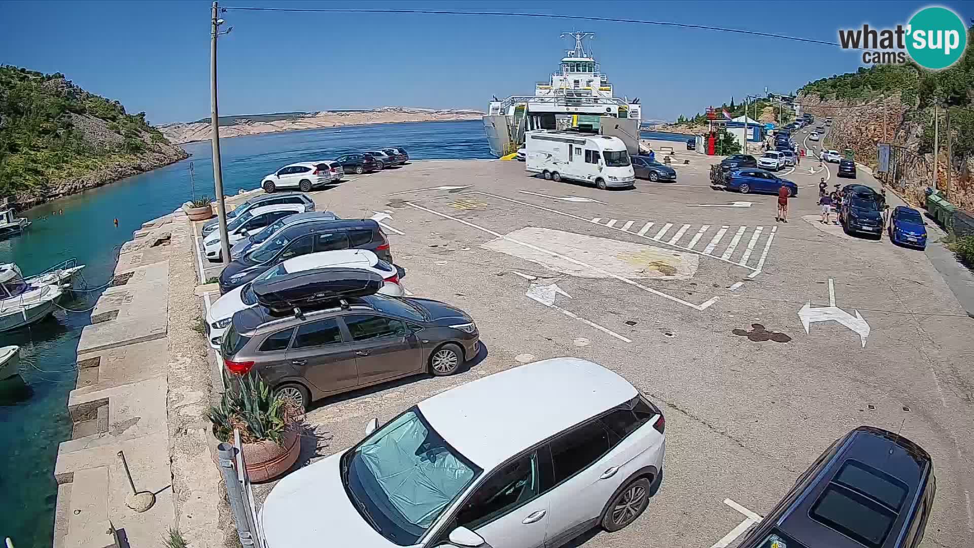 Webcam porto traghetti di Prizna – per l’isola di Pag