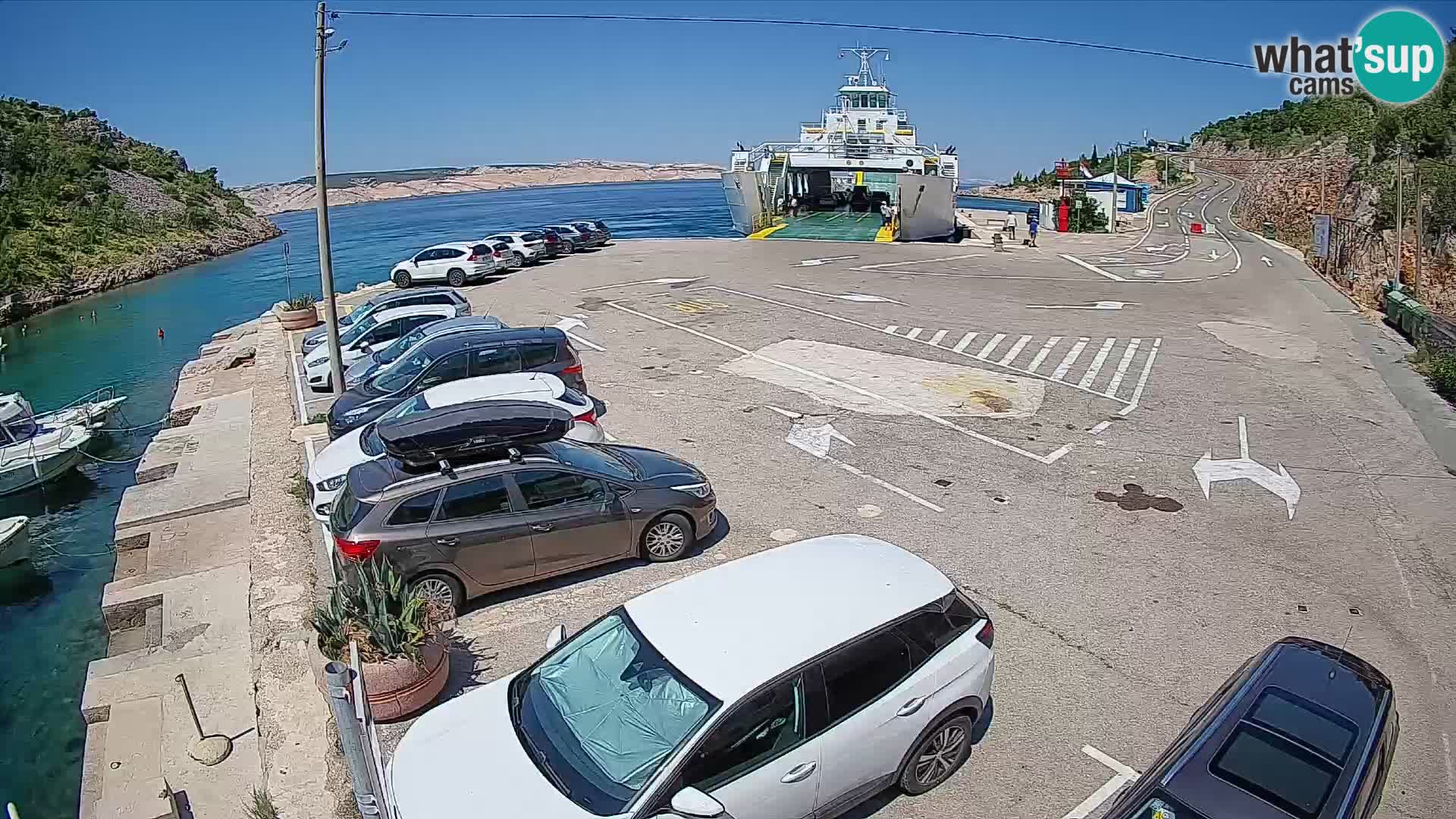 Webcam porto traghetti di Prizna – per l’isola di Pag