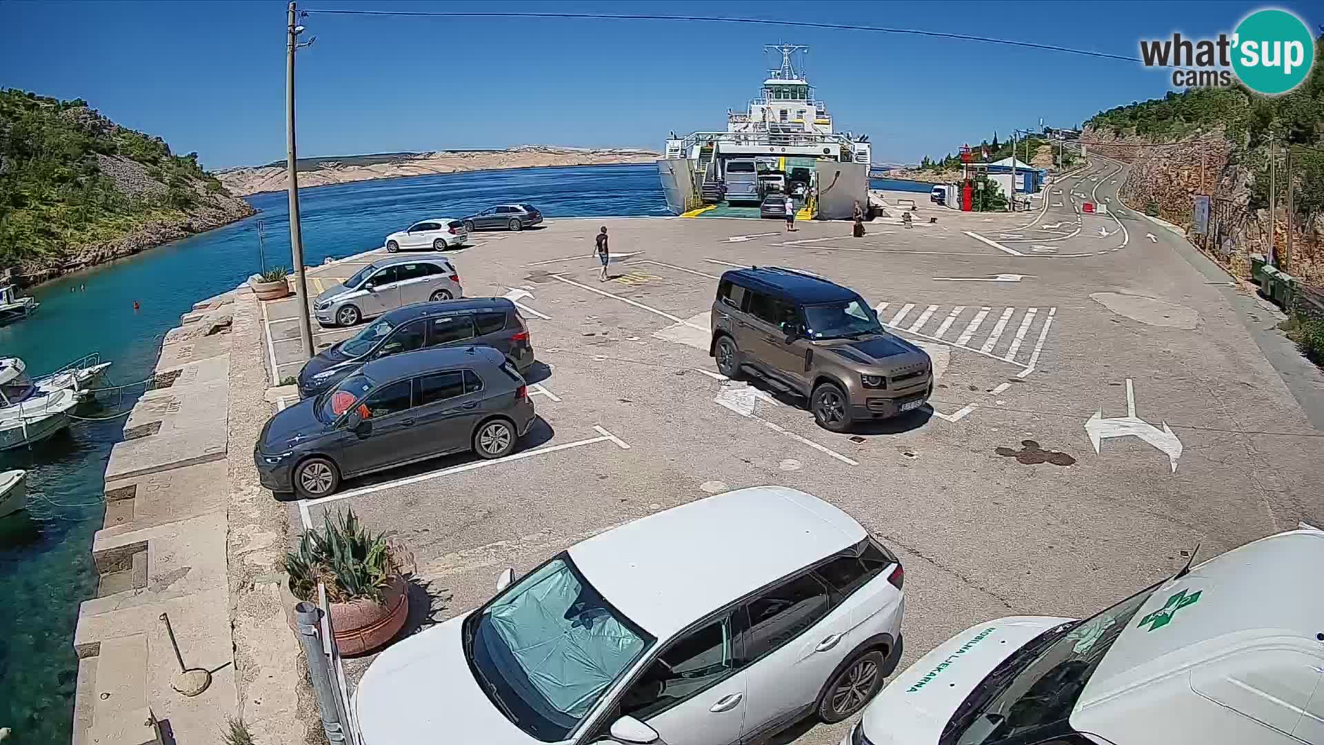Webcam porto traghetti di Prizna – per l’isola di Pag