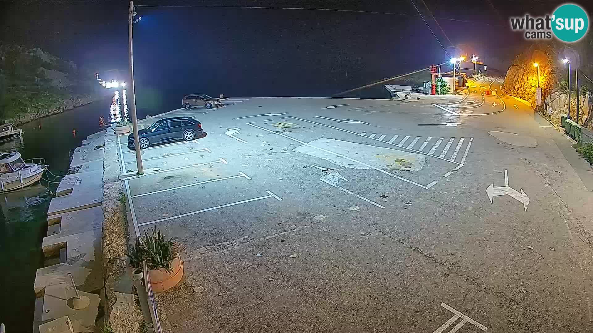 Webcam Prizna ferry port to Pag island