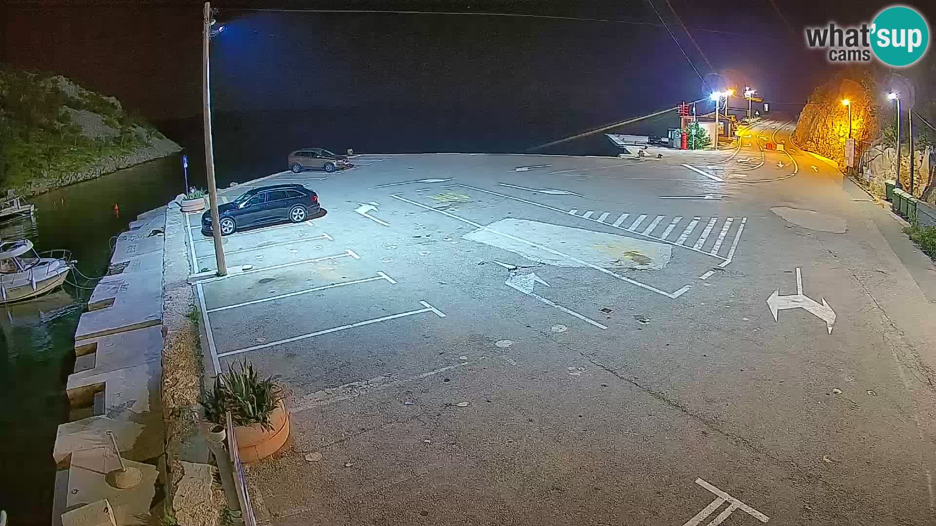 Webcam Prizna ferry port to Pag island