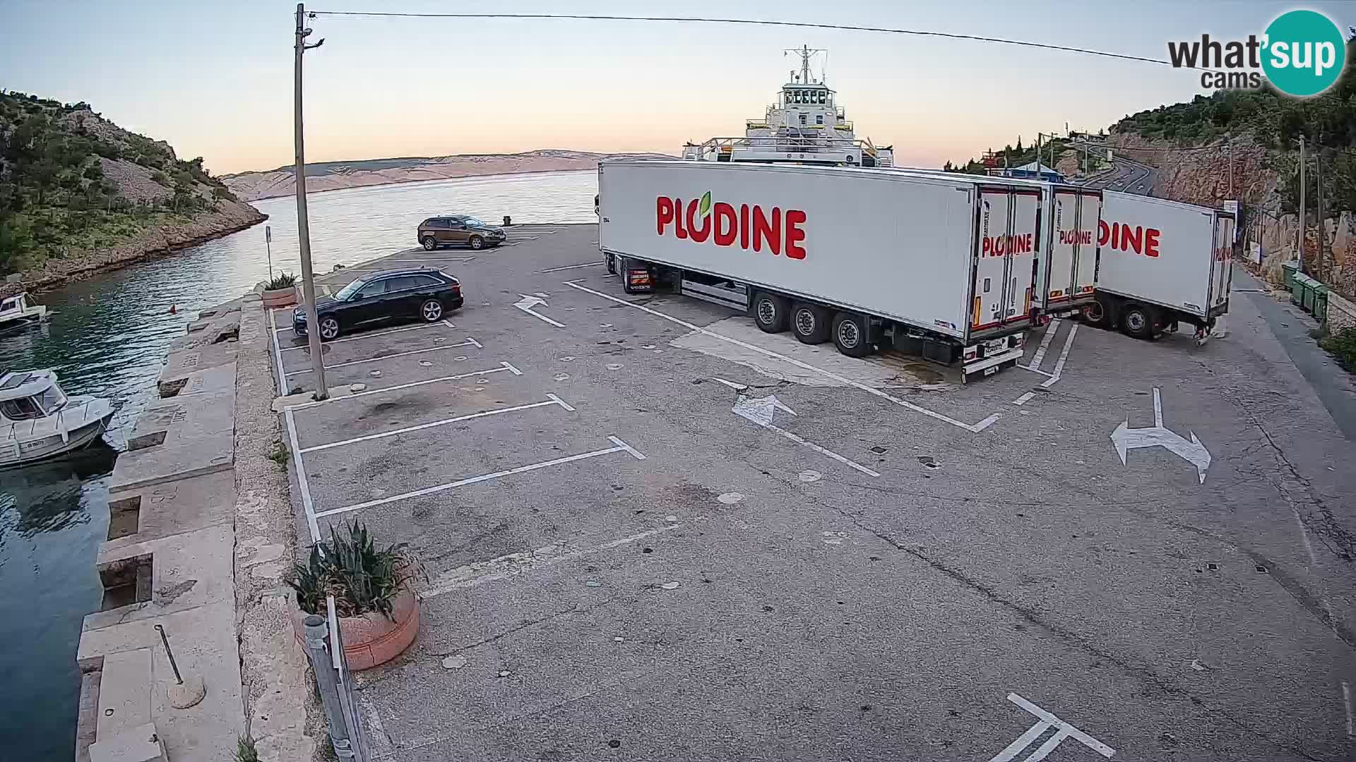Webcam porto traghetti di Prizna – per l’isola di Pag