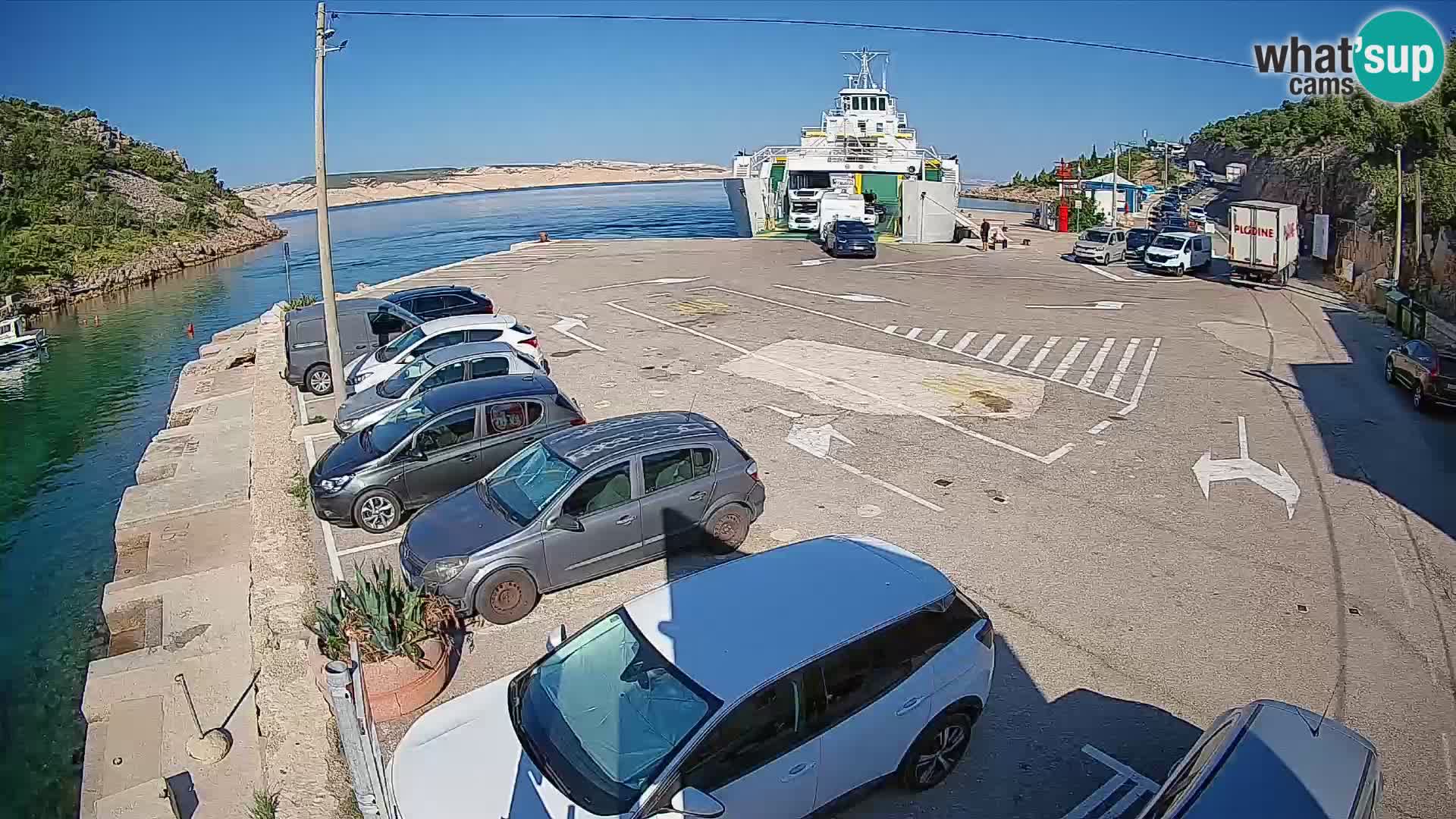 Webcam porto traghetti di Prizna – per l’isola di Pag