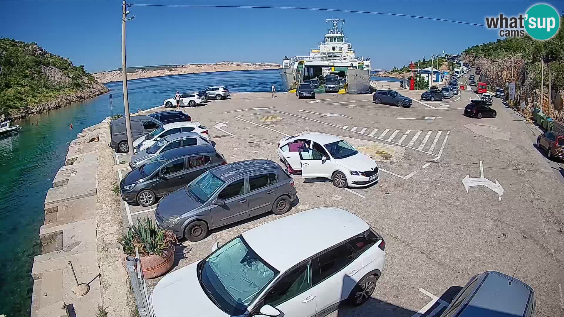 Webcam porto traghetti di Prizna – per l’isola di Pag