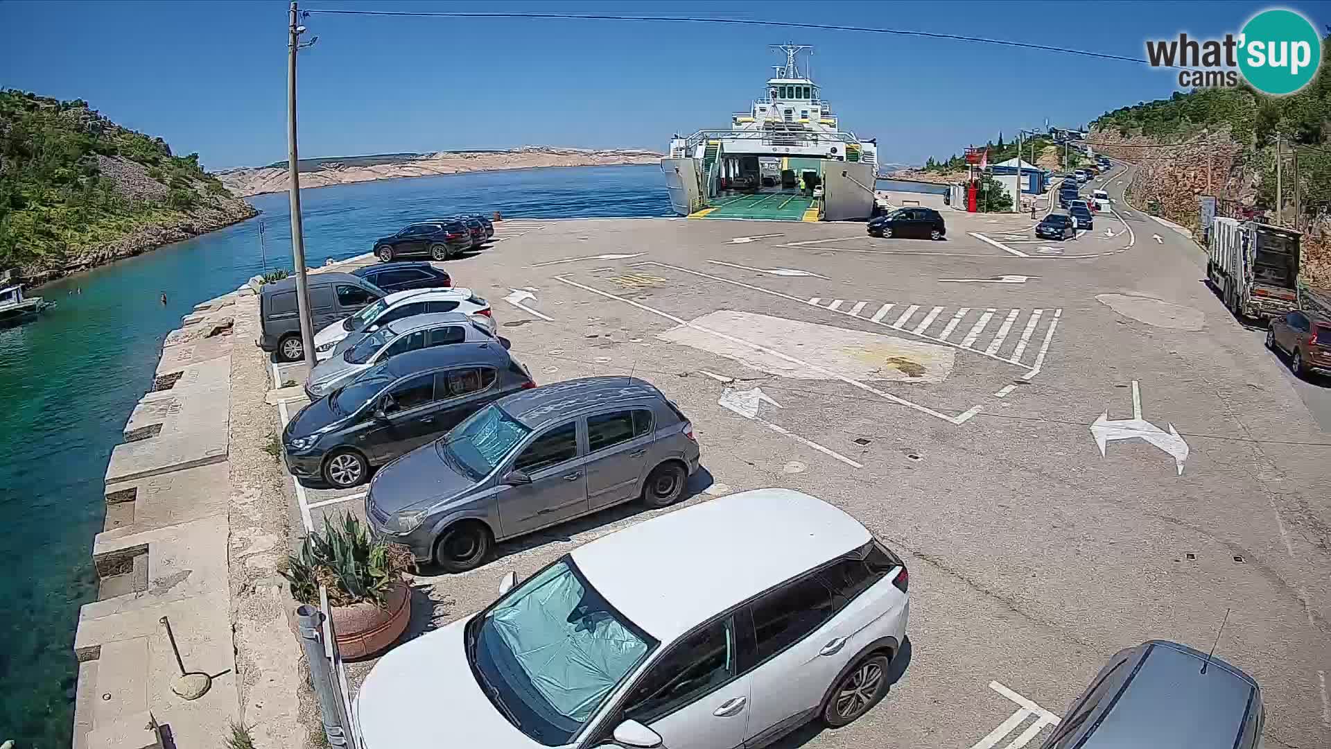 Webcam porto traghetti di Prizna – per l’isola di Pag