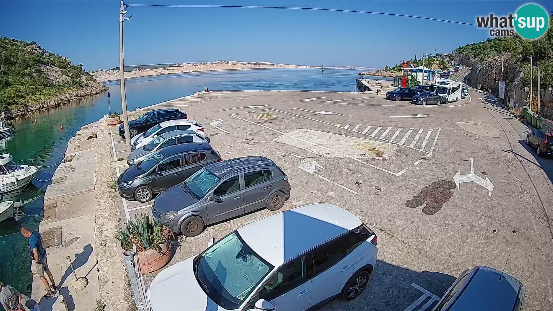 Webcam porto traghetti di Prizna – per l’isola di Pag