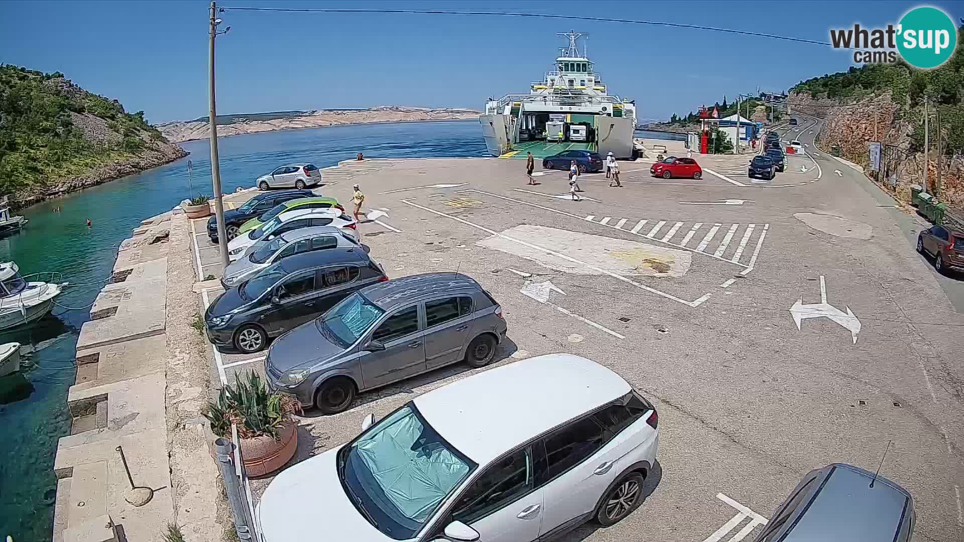 Webcam porto traghetti di Prizna – per l’isola di Pag