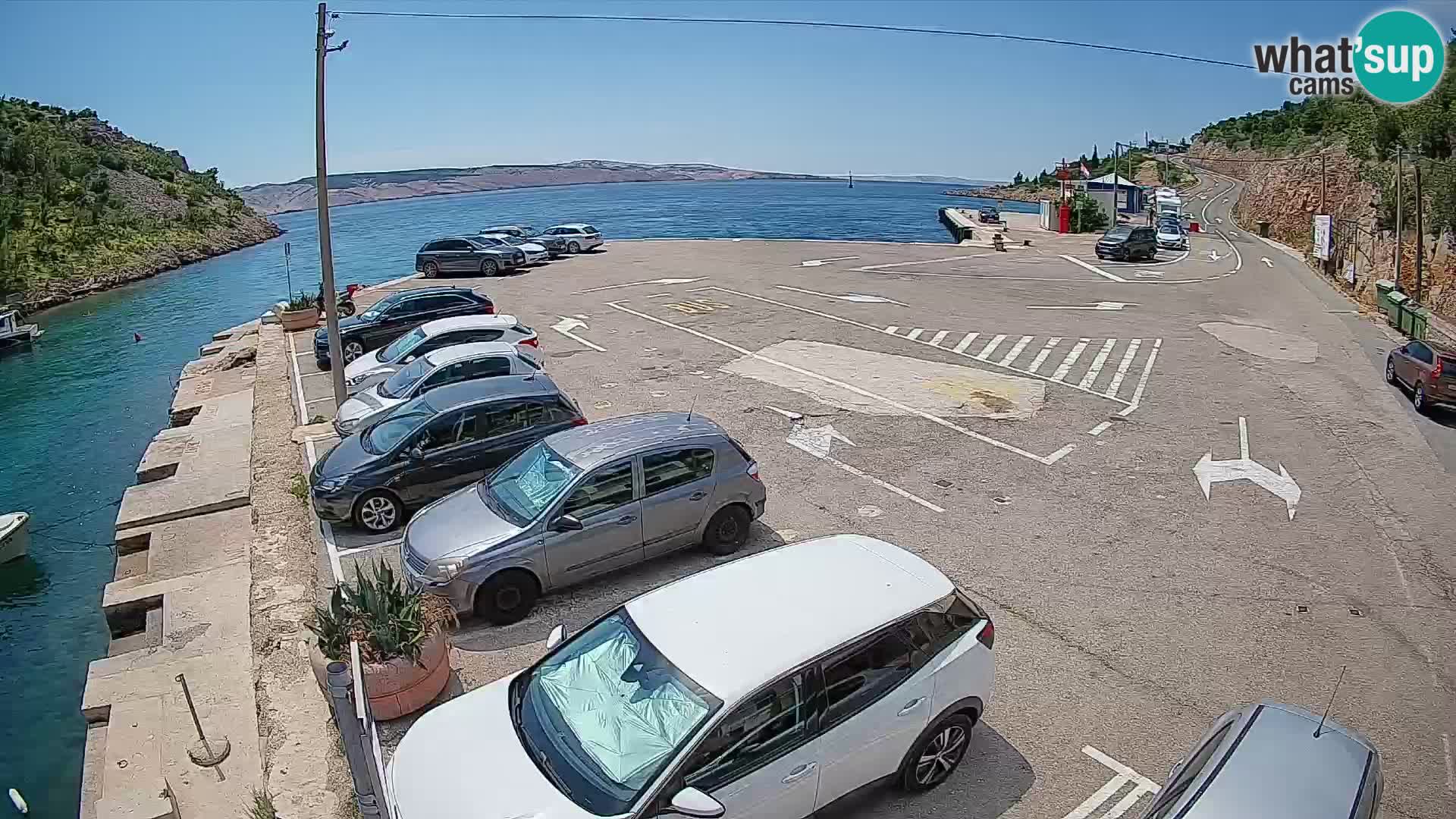 Webcam porto traghetti di Prizna – per l’isola di Pag