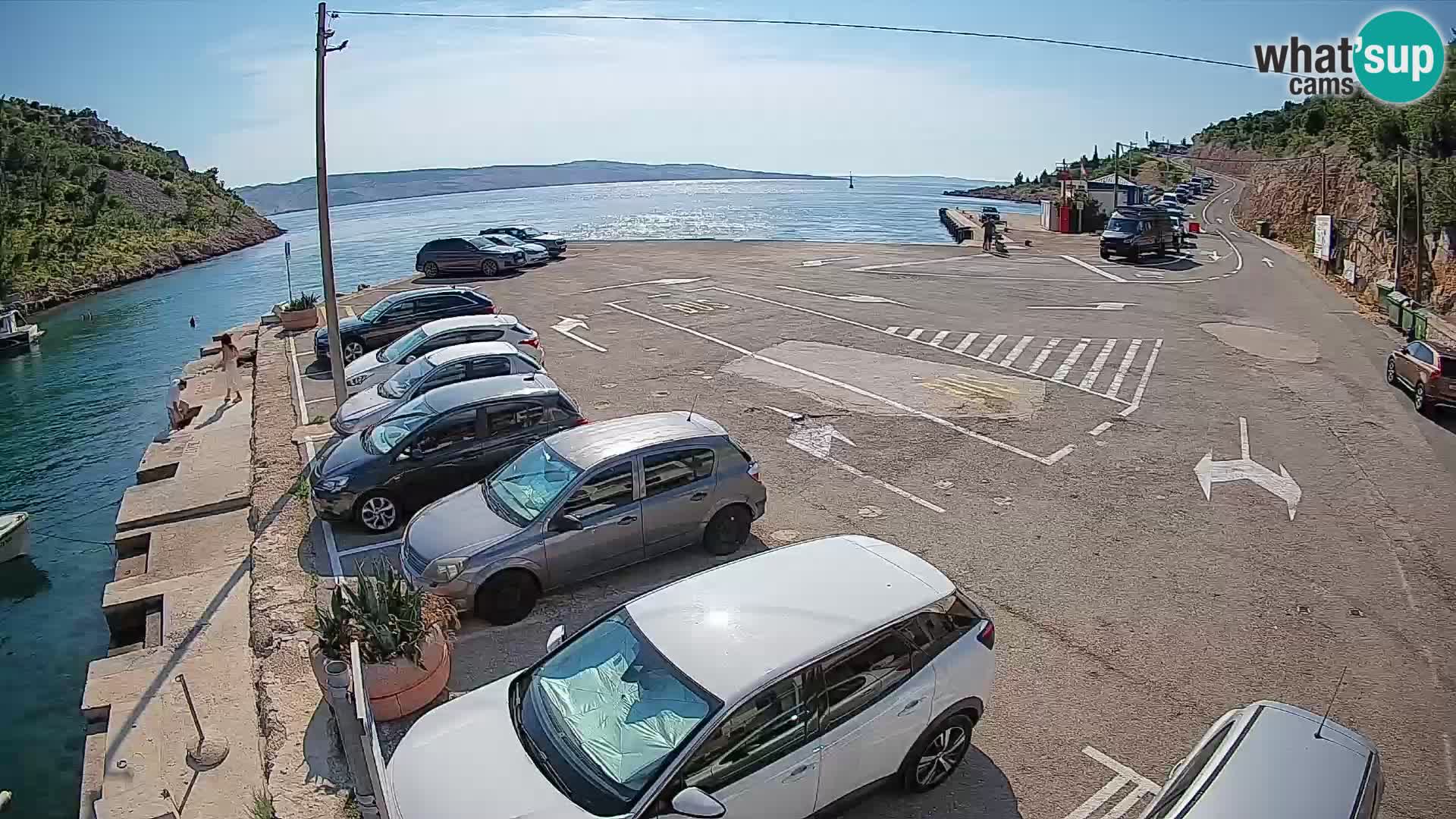 Webcam Fährhafen Prizna – zur Insel Pag