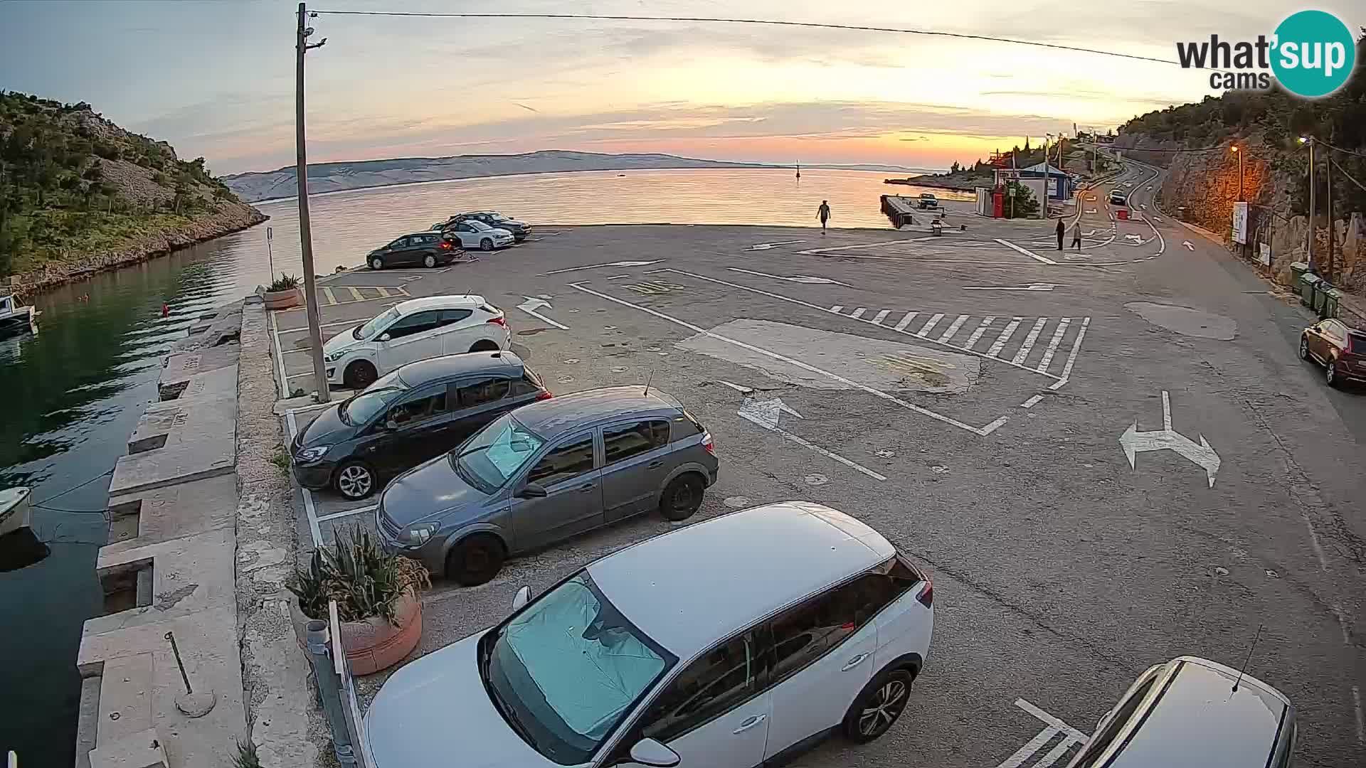 Webcam Fährhafen Prizna – zur Insel Pag