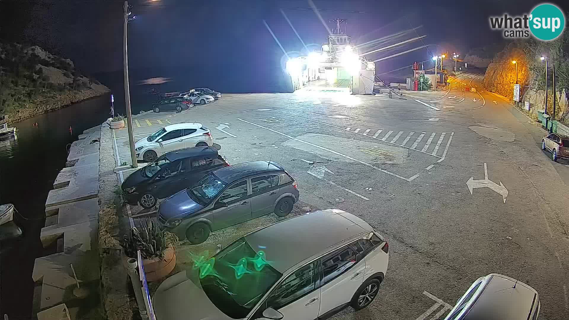 Webcam Fährhafen Prizna – zur Insel Pag