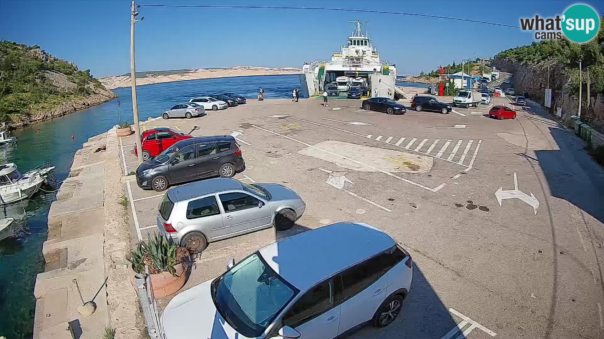 Webcam porto traghetti di Prizna – per l’isola di Pag
