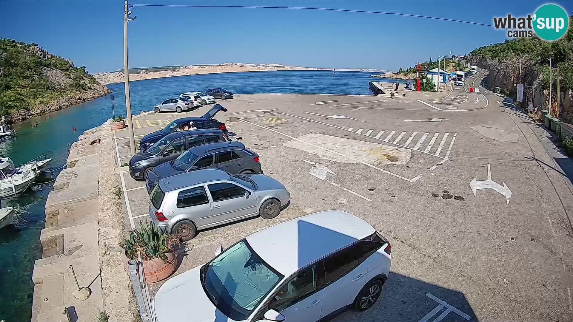 Webcam porto traghetti di Prizna – per l’isola di Pag