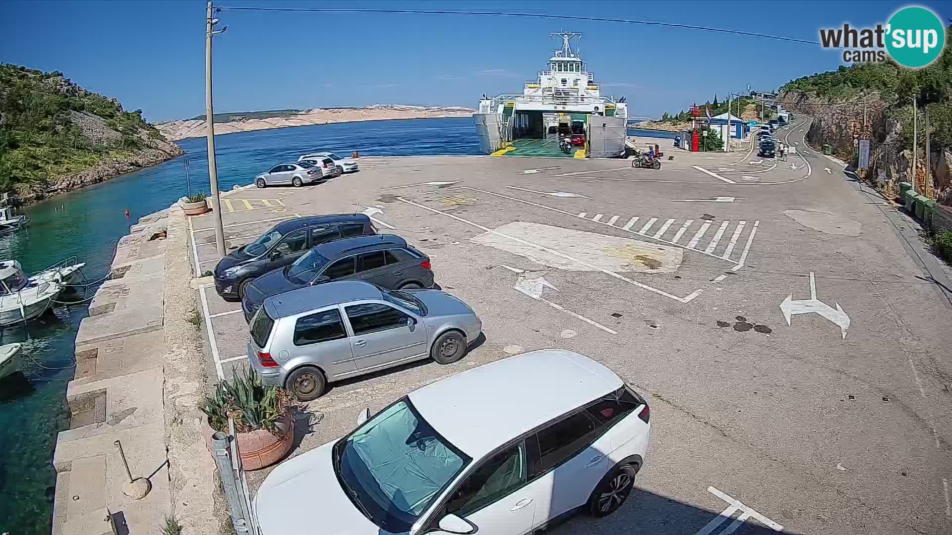Webcam porto traghetti di Prizna – per l’isola di Pag