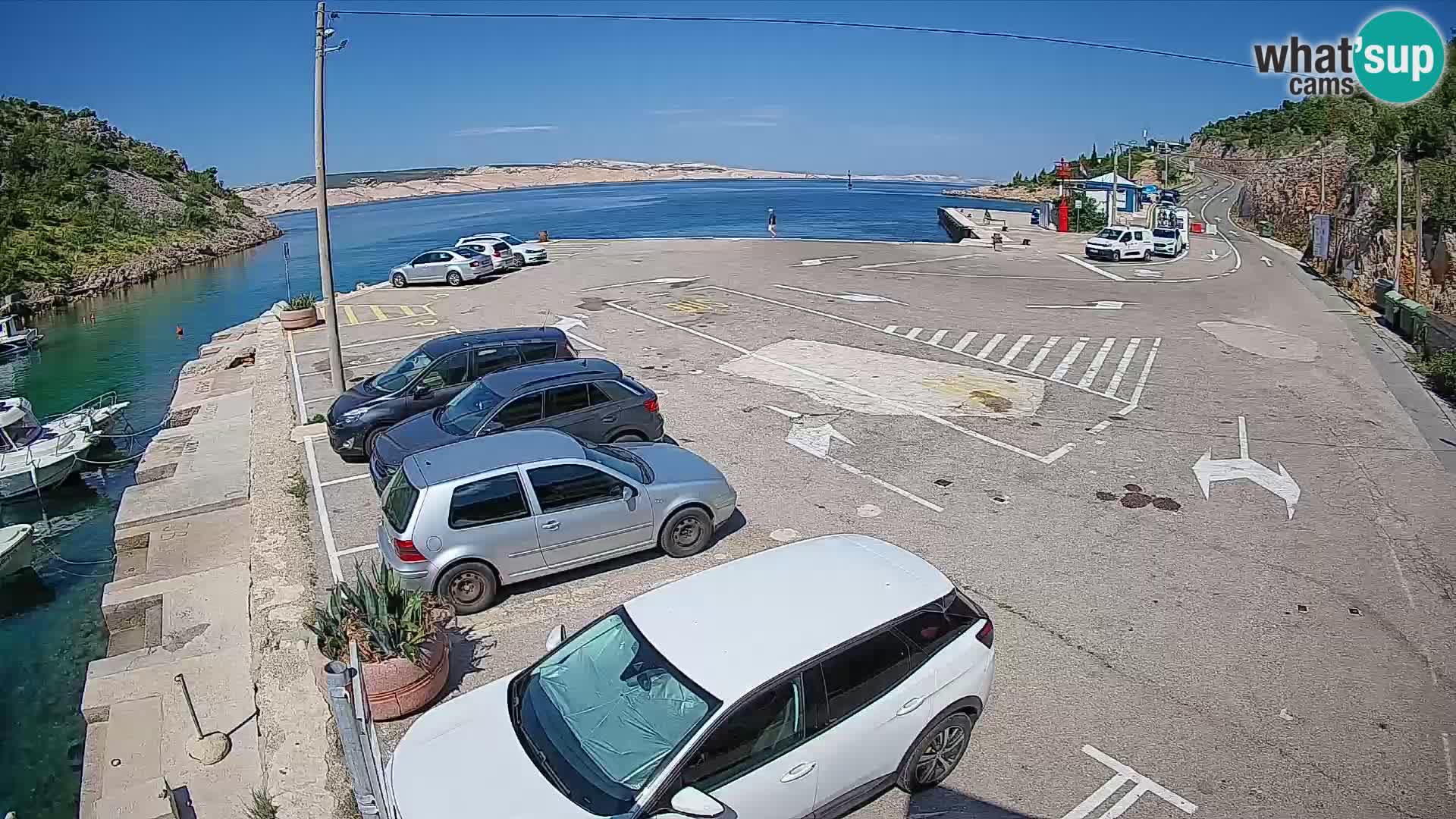 Webcam porto traghetti di Prizna – per l’isola di Pag