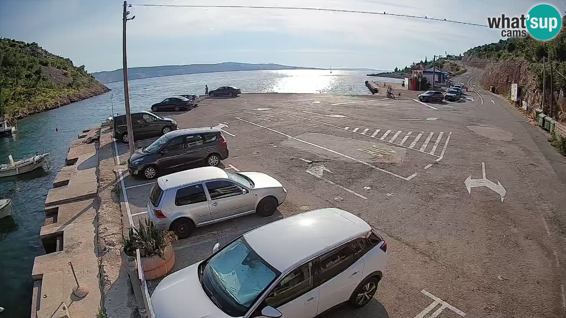 Webcam Fährhafen Prizna – zur Insel Pag