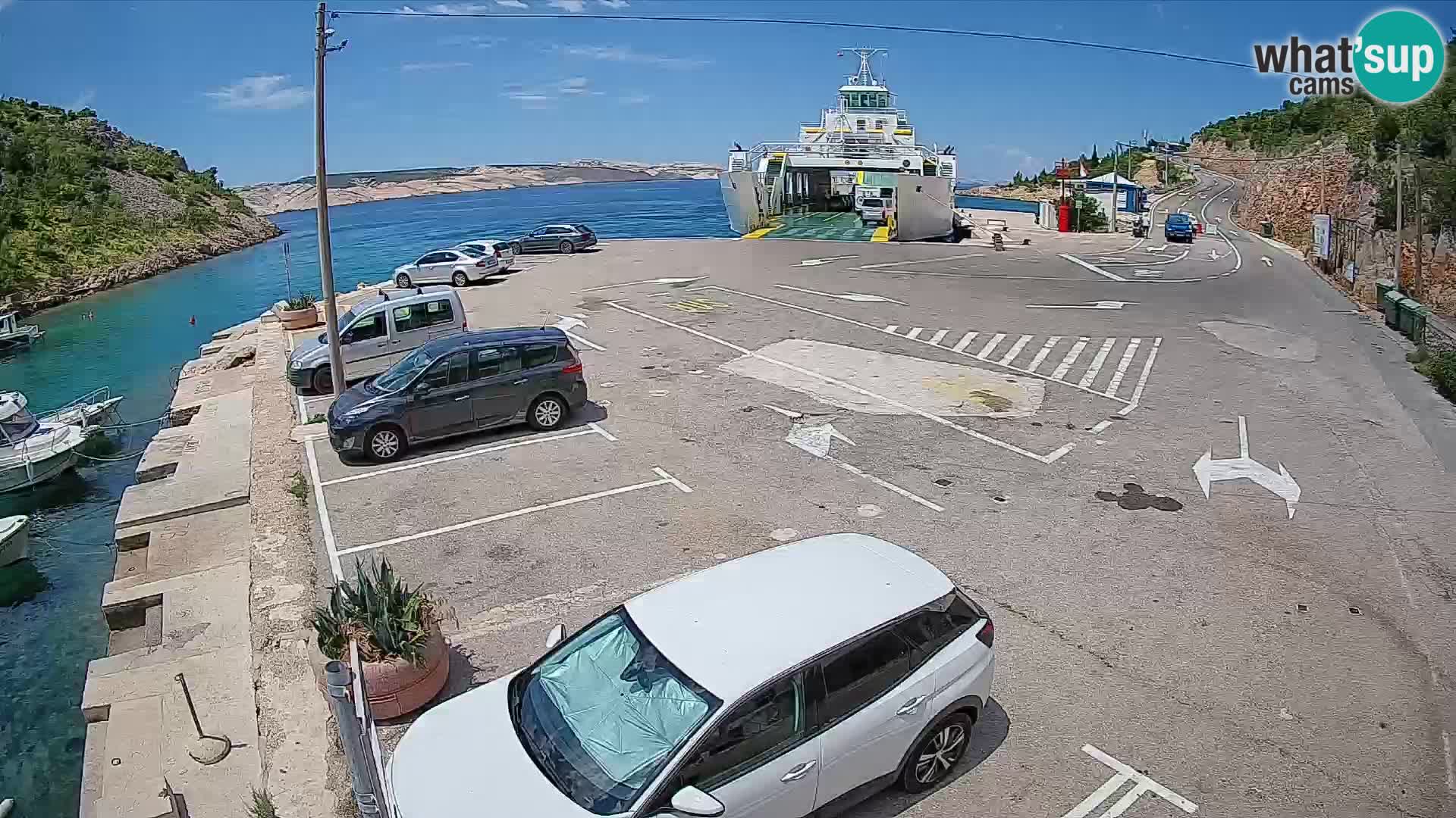 Webcam porto traghetti di Prizna – per l’isola di Pag