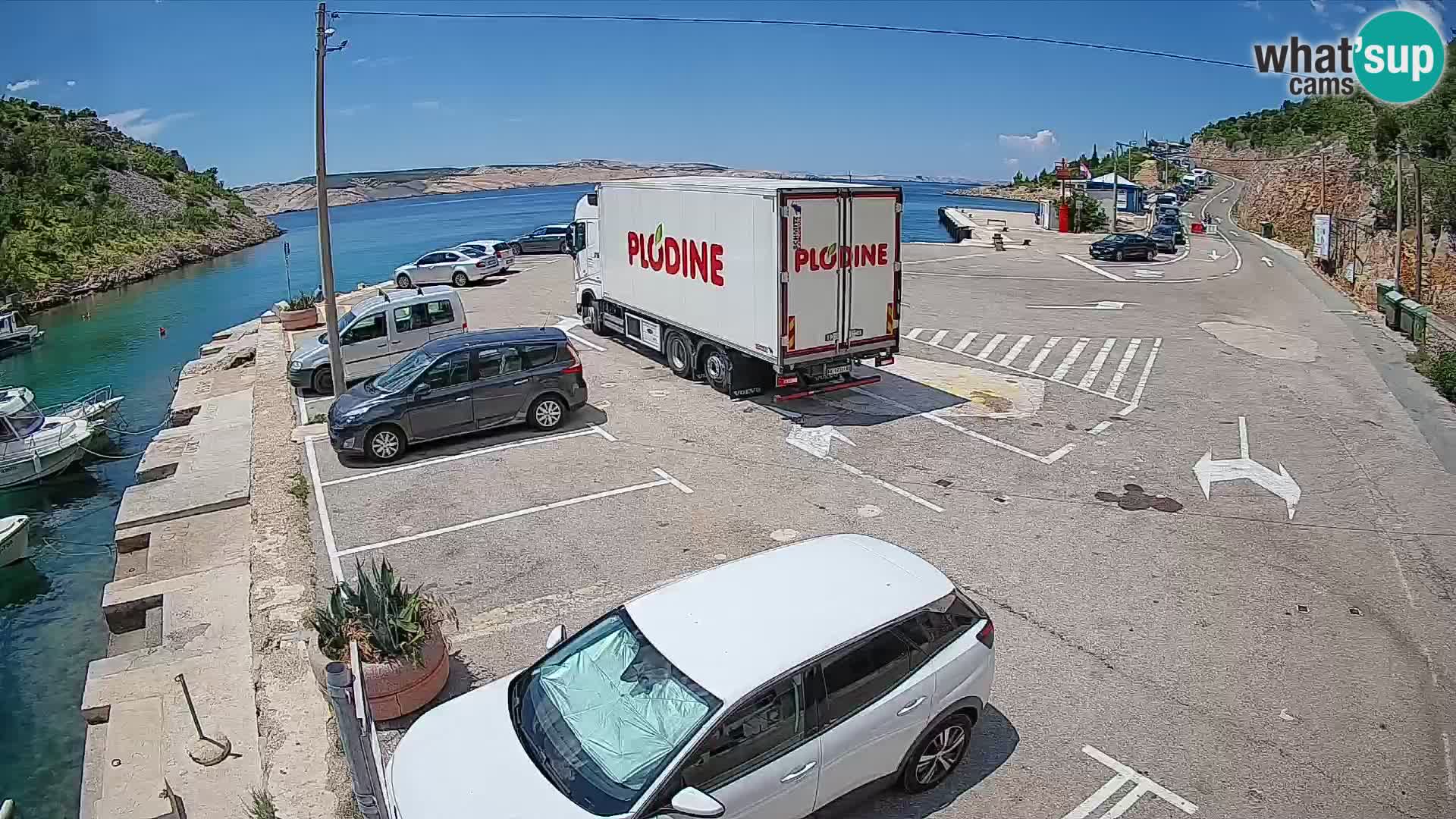 Webcam porto traghetti di Prizna – per l’isola di Pag