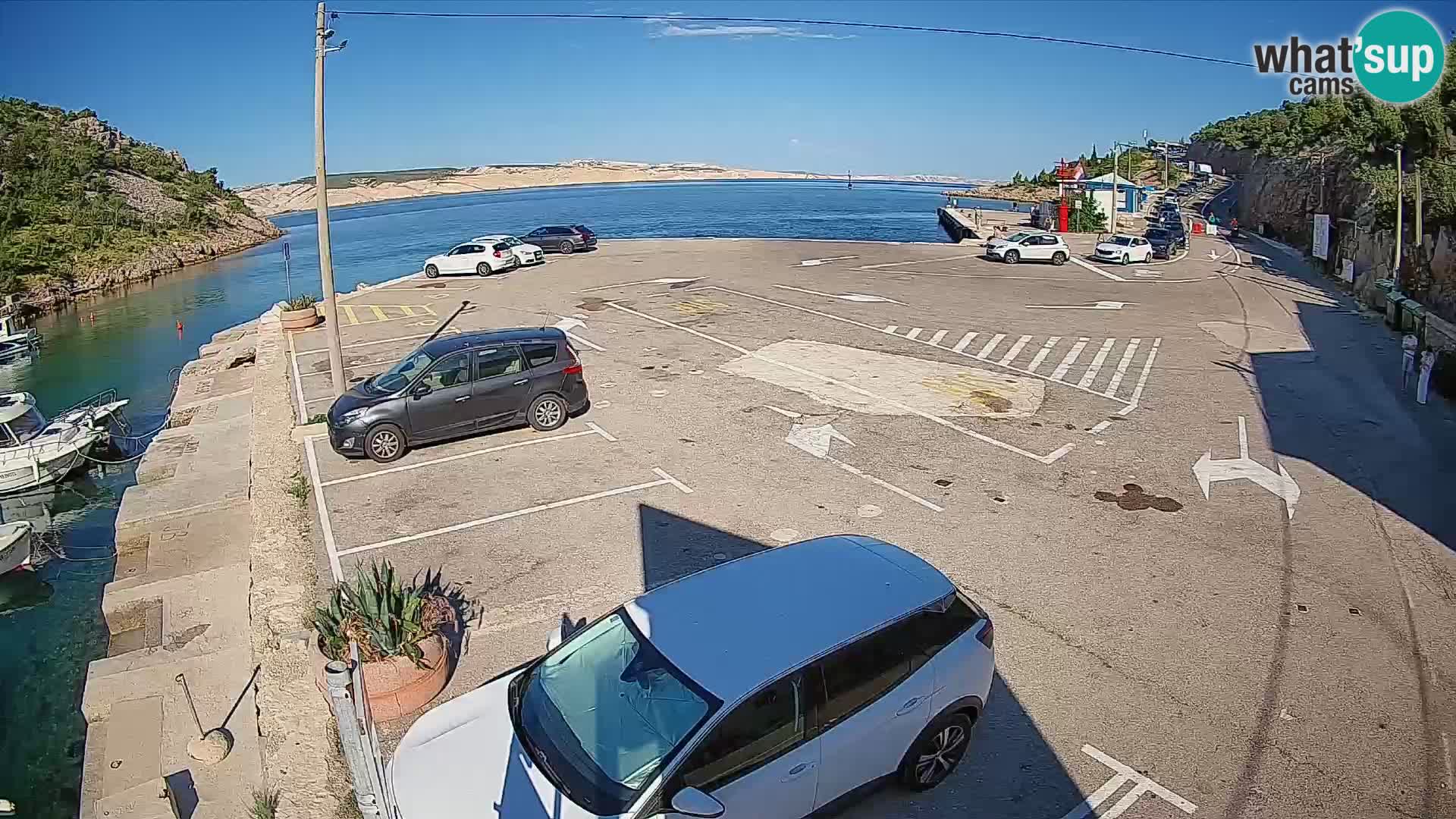 Webcam porto traghetti di Prizna – per l’isola di Pag