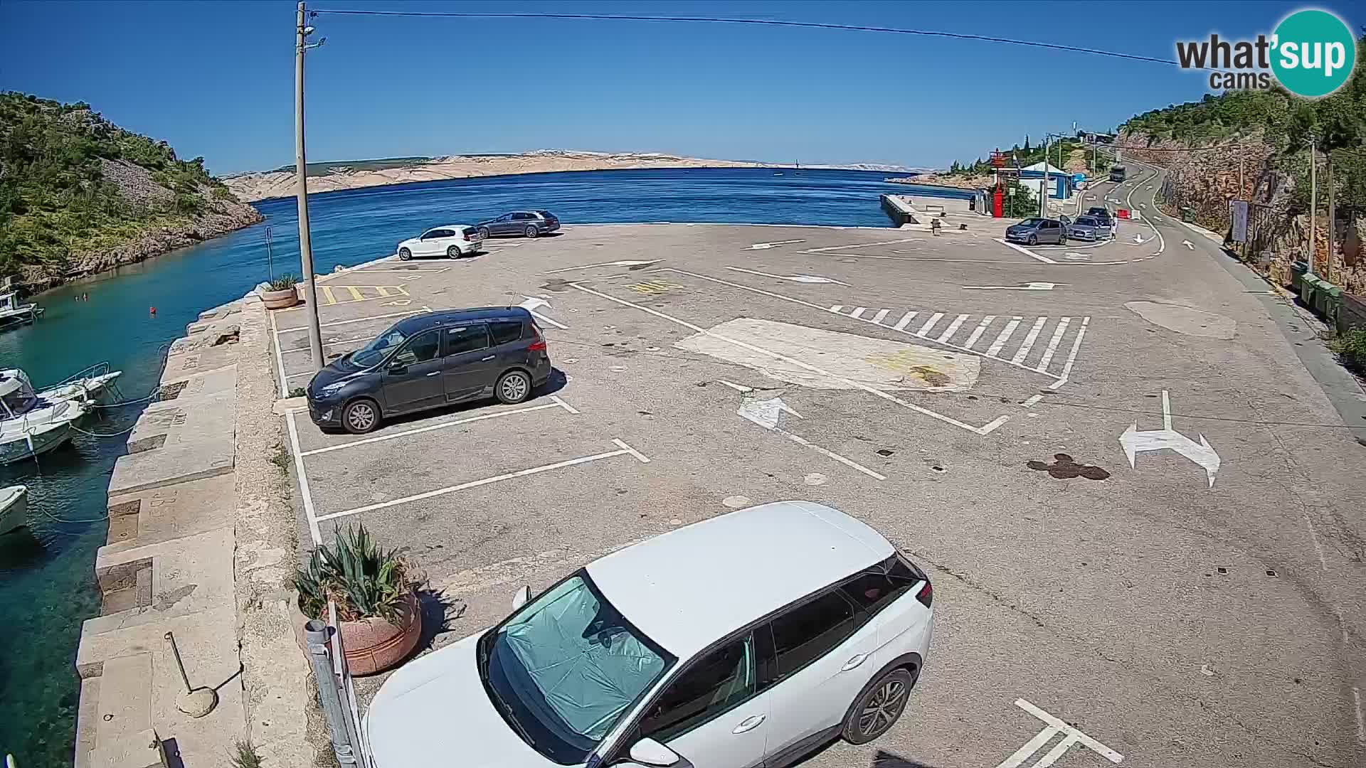 Webcam porto traghetti di Prizna – per l’isola di Pag
