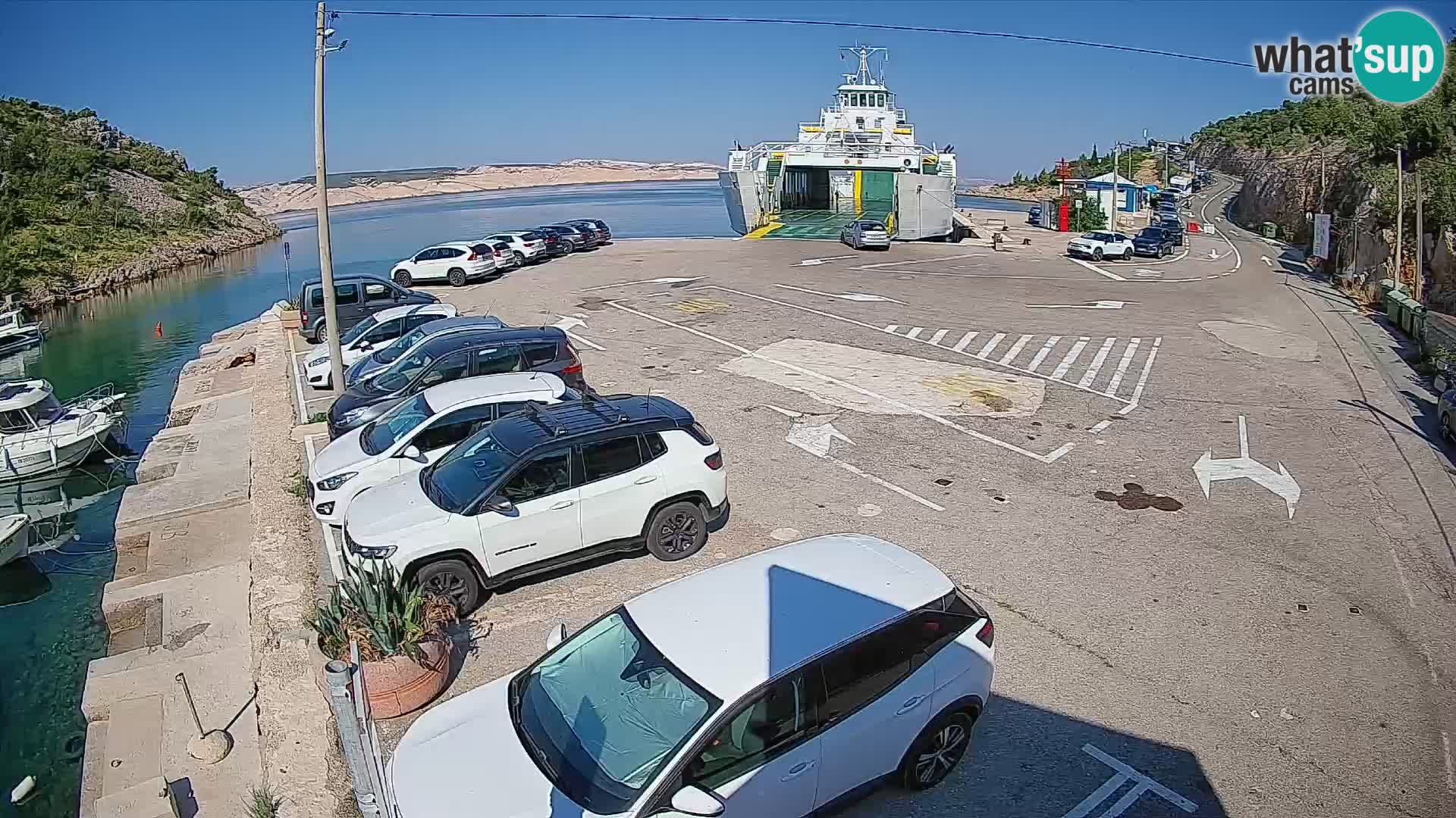 Webcam porto traghetti di Prizna – per l’isola di Pag