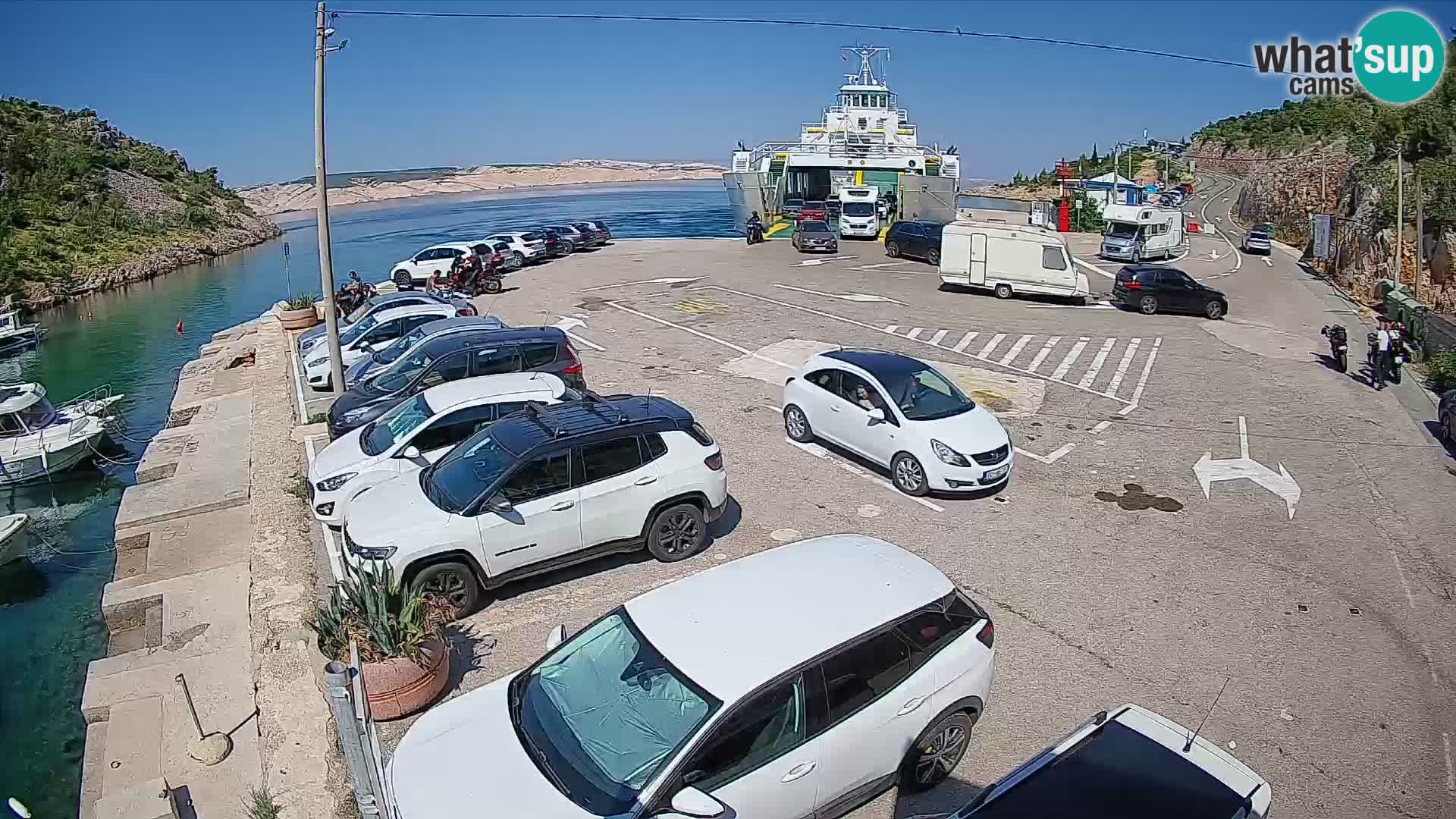 Webcam porto traghetti di Prizna – per l’isola di Pag