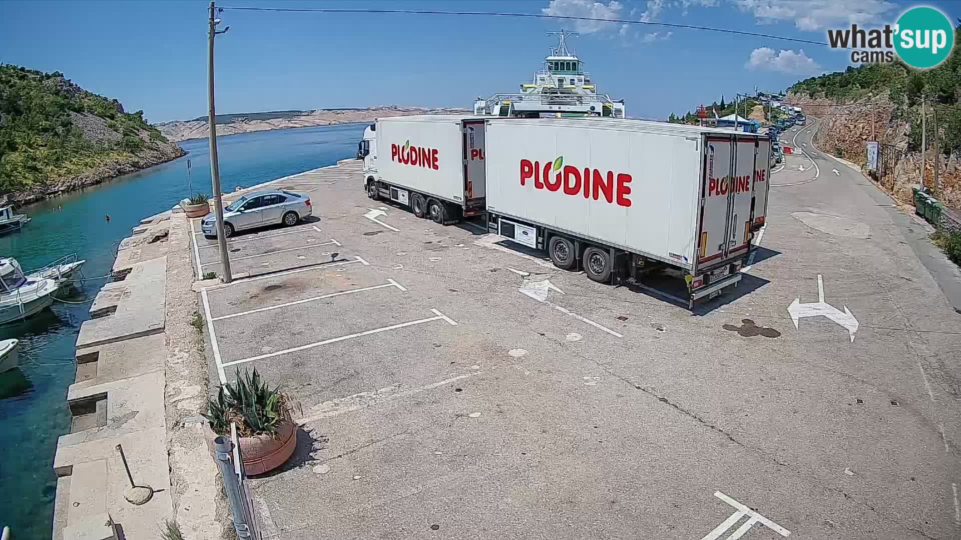 Webcam porto traghetti di Prizna – per l’isola di Pag