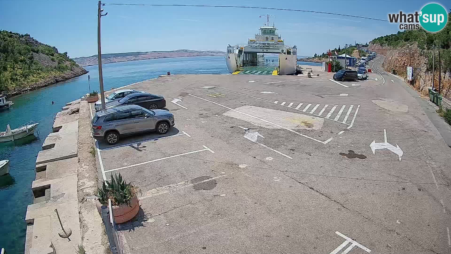 Webcam porto traghetti di Prizna – per l’isola di Pag