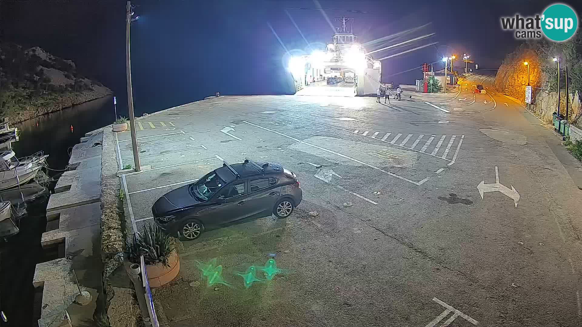 Webcam Fährhafen Prizna – zur Insel Pag