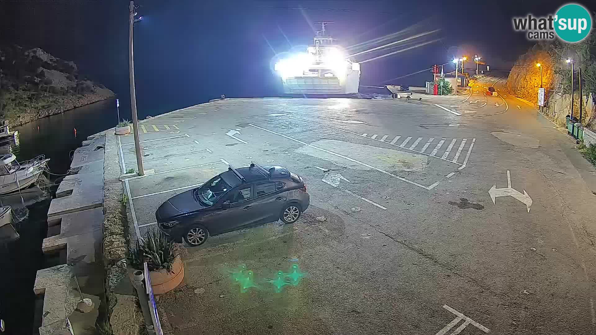 Webcam Fährhafen Prizna – zur Insel Pag