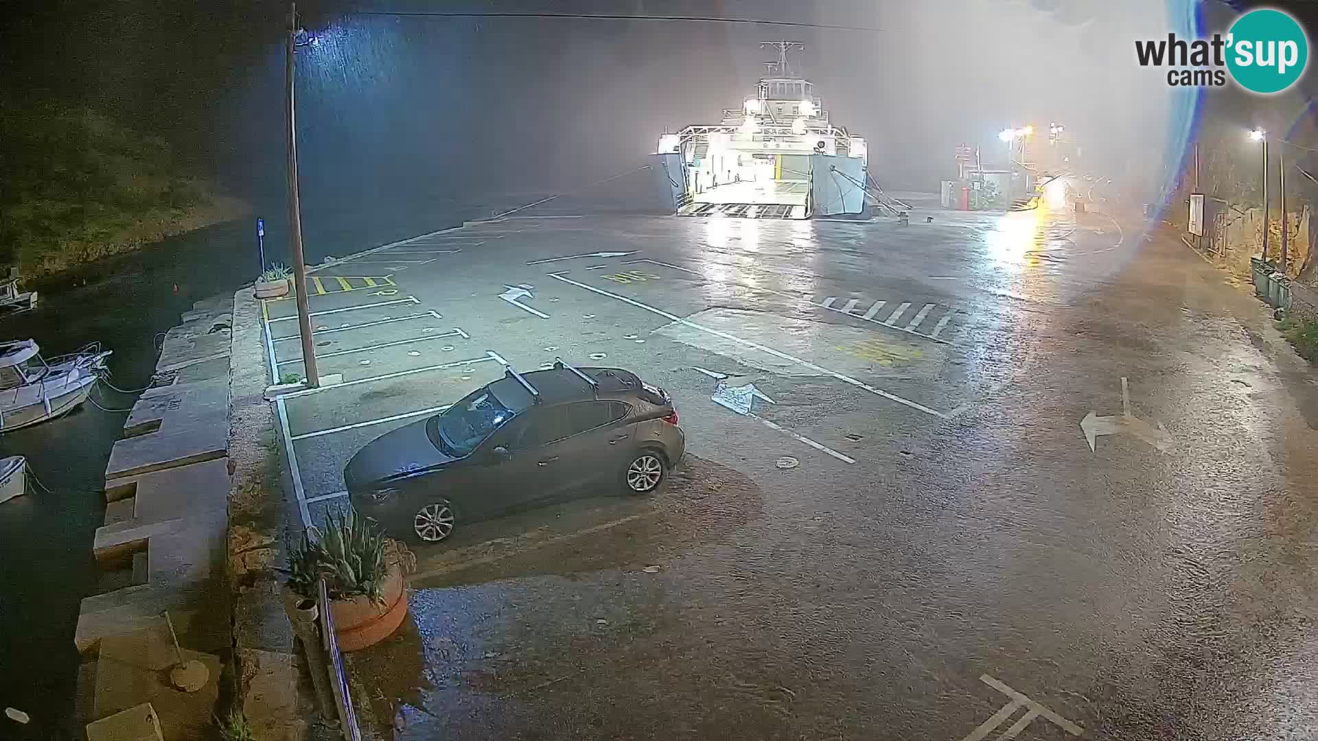 Webcam Fährhafen Prizna – zur Insel Pag