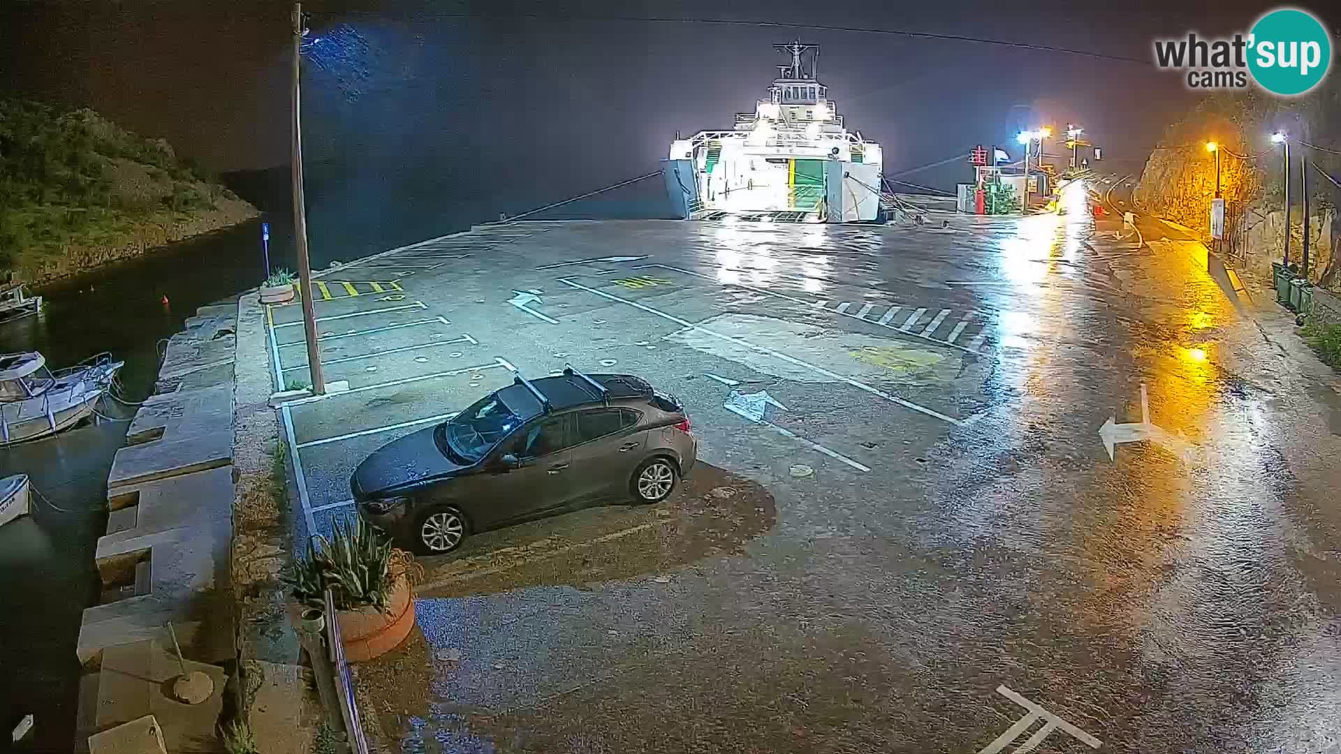 Webcam Fährhafen Prizna – zur Insel Pag