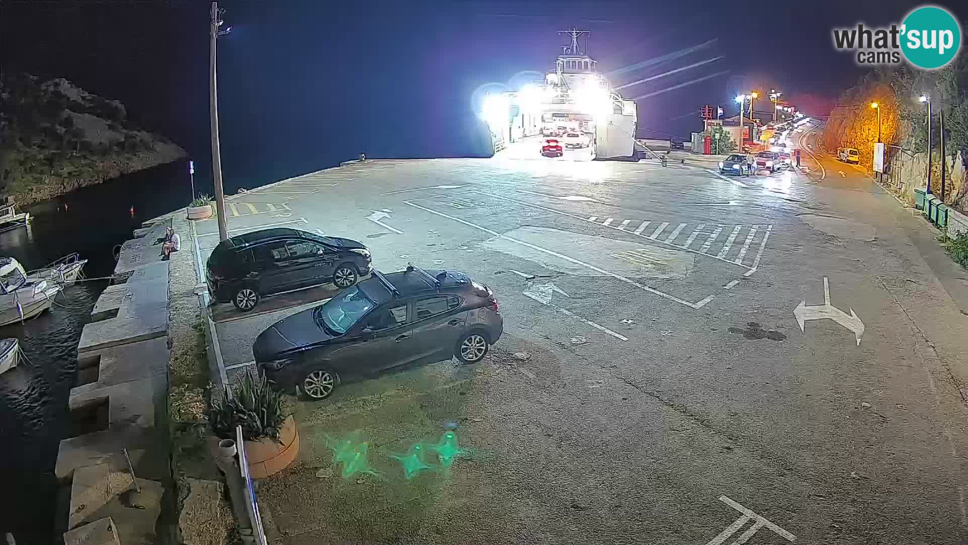 Webcam Fährhafen Prizna – zur Insel Pag