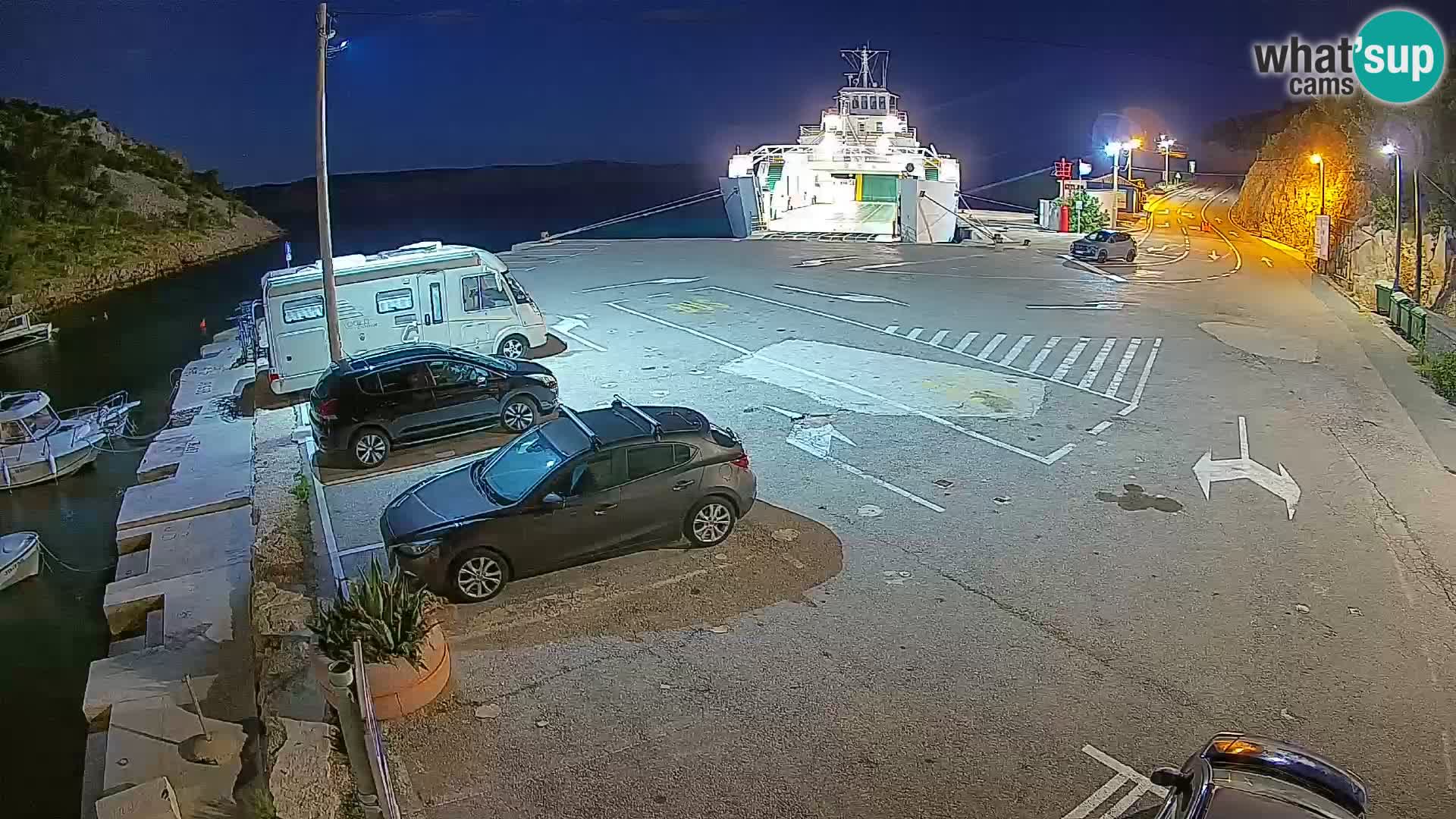 Webcam porto traghetti di Prizna – per l’isola di Pag