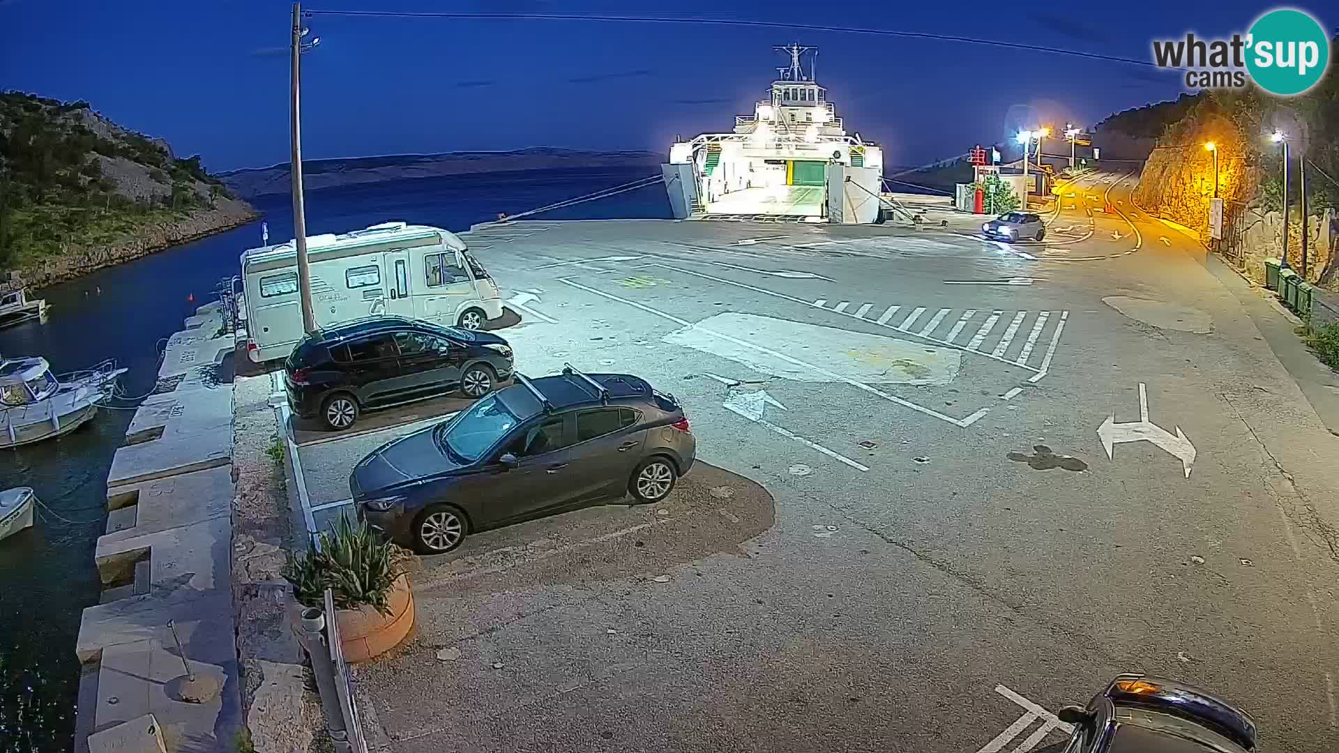 Webcam porto traghetti di Prizna – per l’isola di Pag